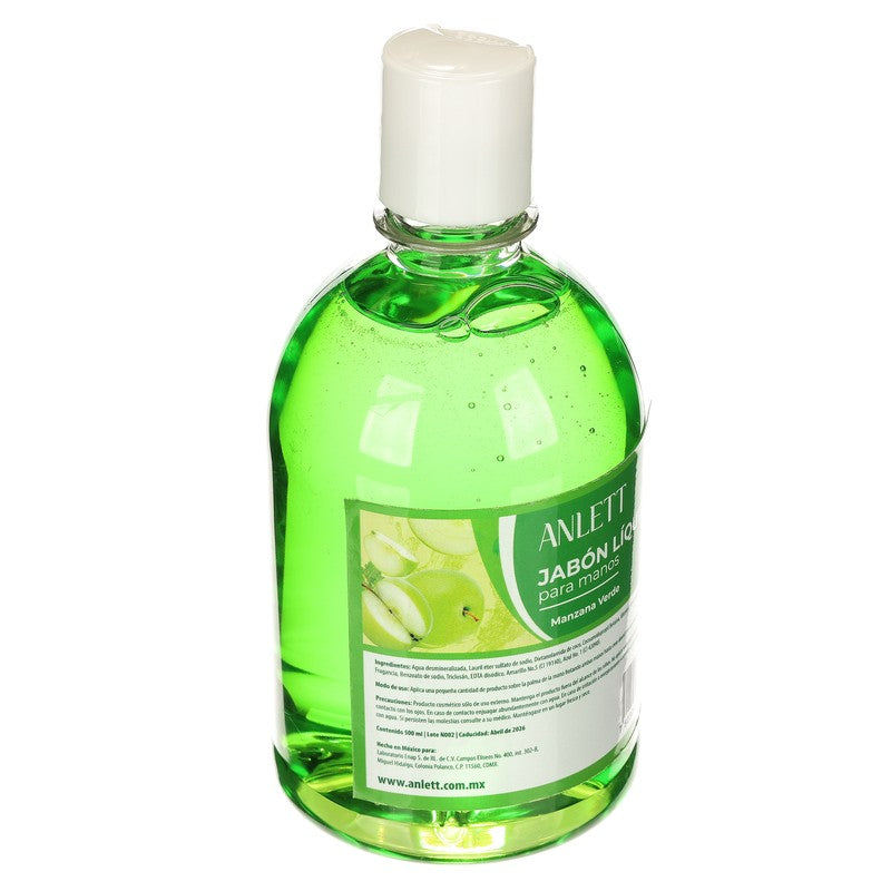 Jabon Anlett Para Manos Manzana Verde 500 Ml 7503047737104 2