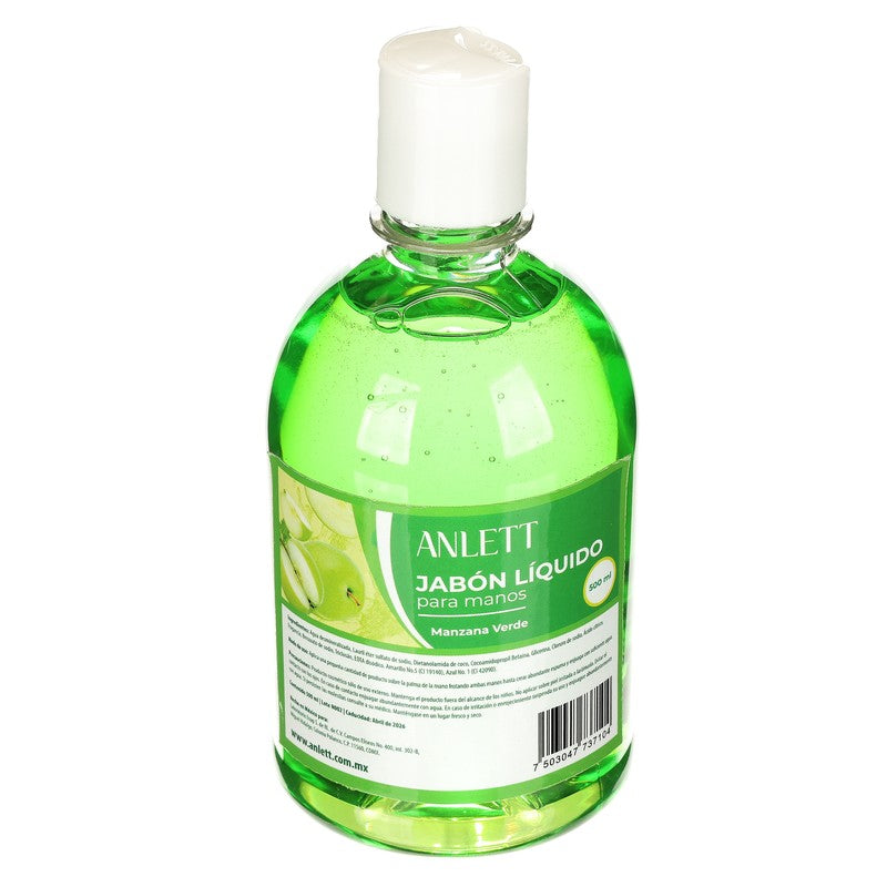 Jabon Anlett Para Manos Manzana Verde 500 Ml 7503047737104 3