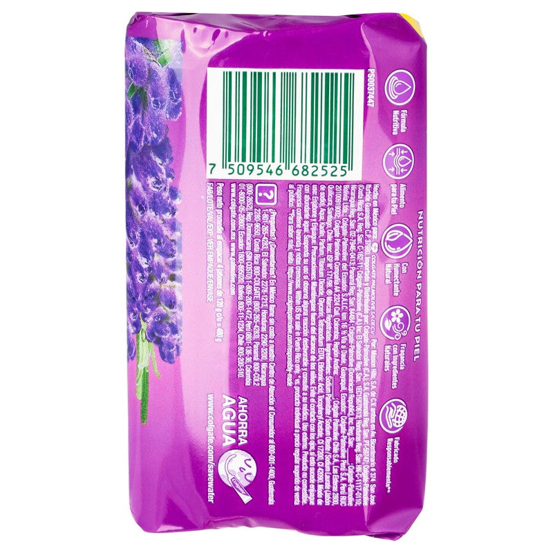 Jabon Palmolive Natural Lavanda Y Crema 120 G Con 4 7509546682525 8
