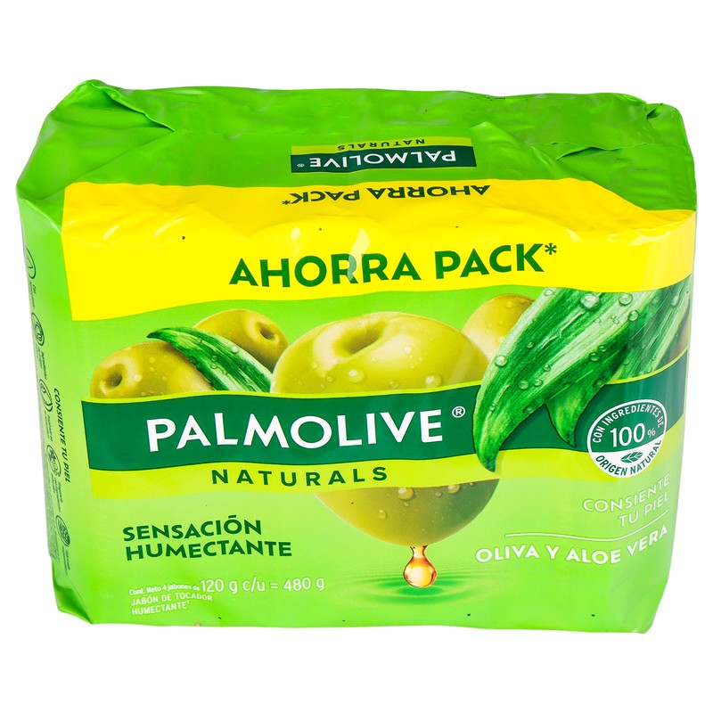Jabon Palmolive Natural Oliva Y Aloe Vera 120 G Con 4 7509546682501 3