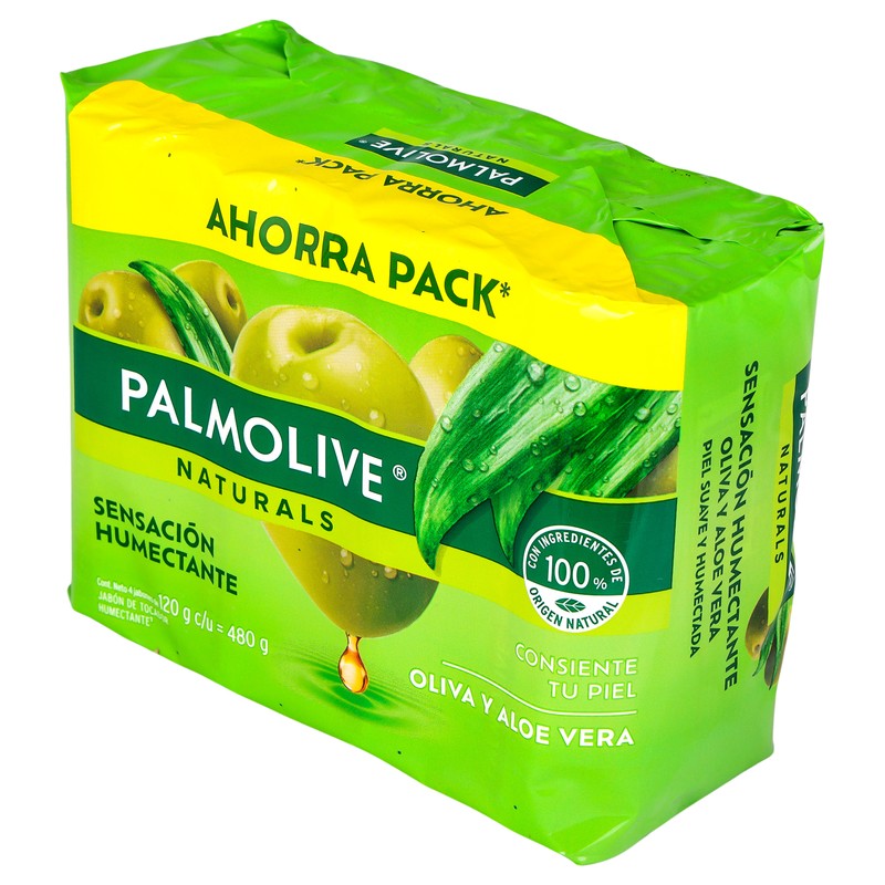 Jabon Palmolive Natural Oliva Y Aloe Vera 120 G Con 4 7509546682501 5