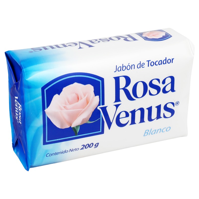 Jabon Rosa Venus Barra Blanco 200 G 7501026006852 2