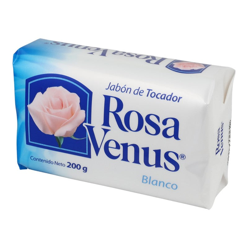 Jabon Rosa Venus Barra Blanco 200 G 7501026006852 4