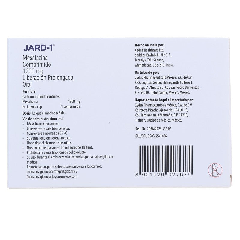Jard-1 Lp 1200 Mg Con 32 Comprimidos 8901120027675 7