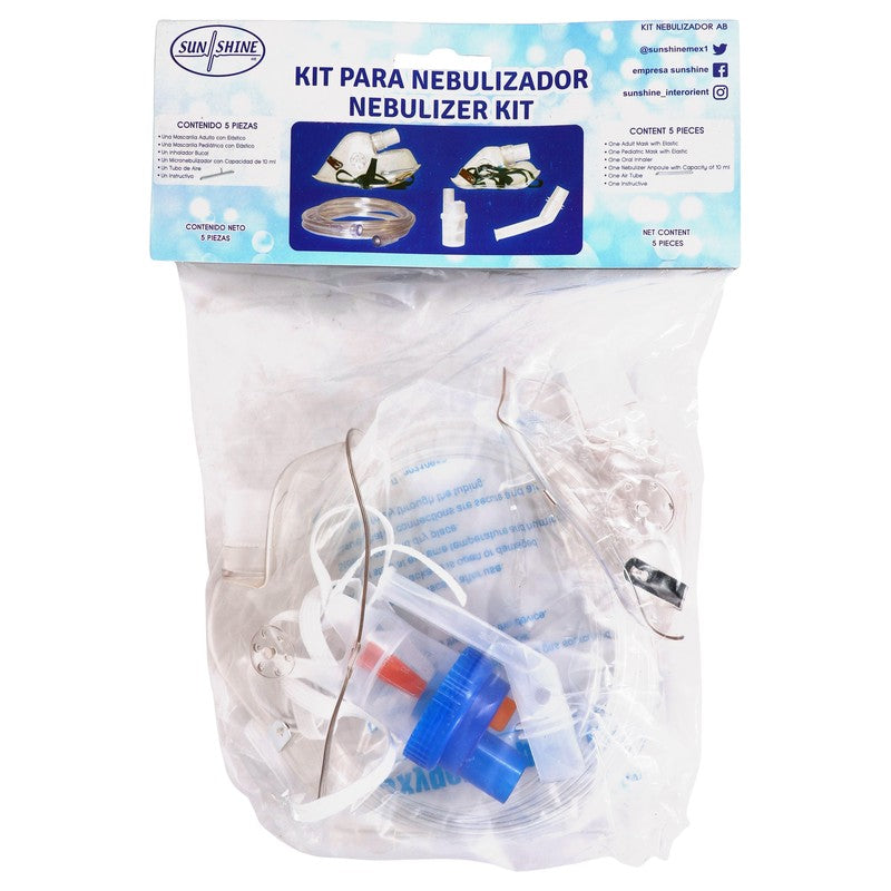 Kit Para Nebulizador Adulto-Pediatrica 5 Piezas Sun Shine 7501711412869