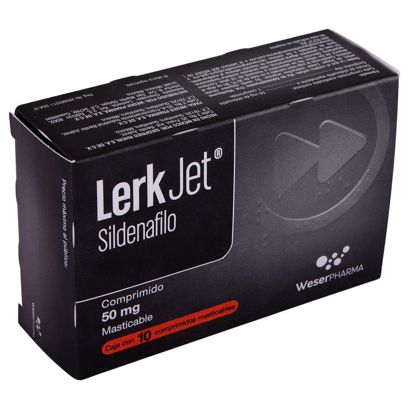 Lerk Jet 50 Mg Con 10 Comprimidos Masticables 7501300450074 2
