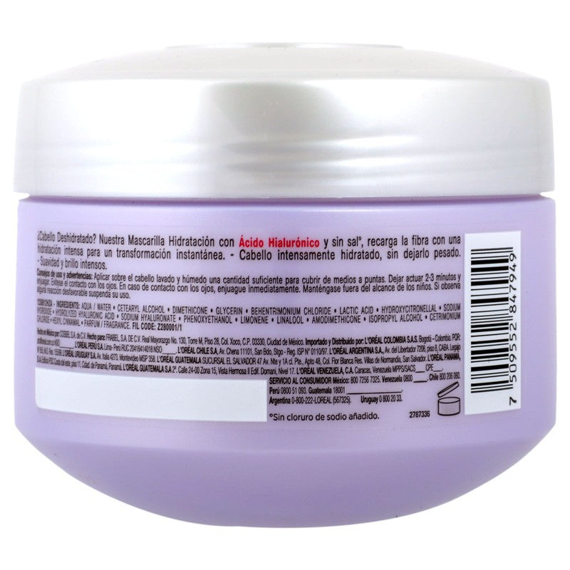 Mascarilla Elvive Hidra (Hialuronico) Cabello Deshidratado 300 Ml