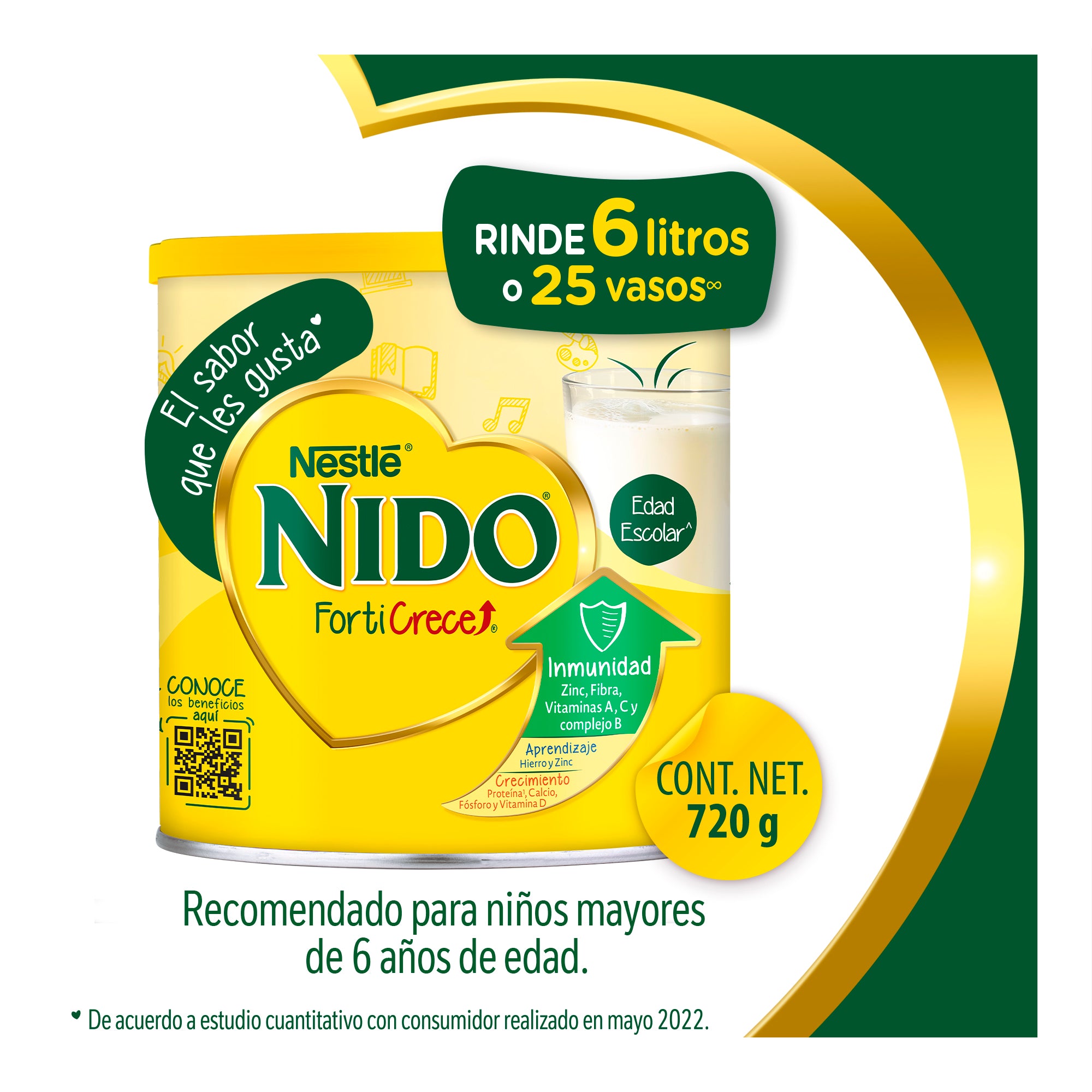 Nido Forticrece Edad Escolar 720 G-1