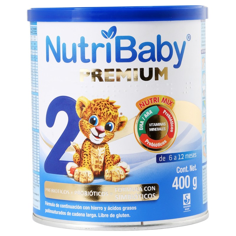 Nutribaby Premium 2 6 A 12 Meses - Polvo En Lata Con 400 G 7501300407443