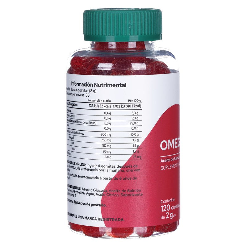 Omega 3 Inf Aceite De Salmon C120 Gomitas Pronat 7501062914722 8