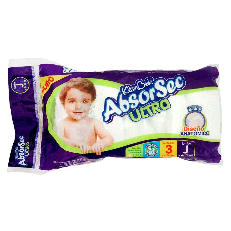 Pañal Kbb Absorsec Ultra Jumbo Con 3 7501943498907