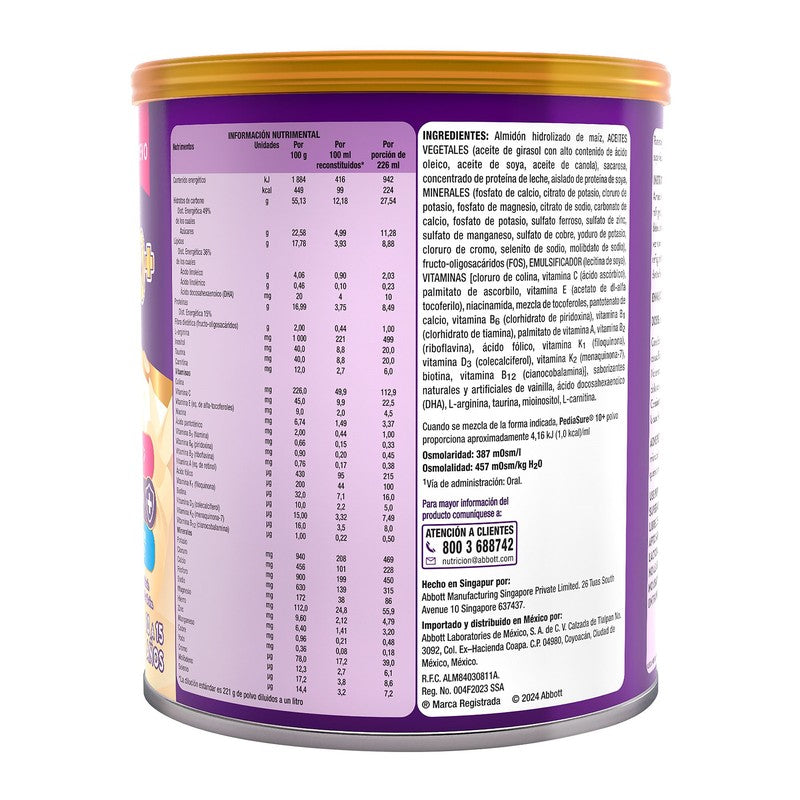 Pediasure 10+ Infantil Vainilla Polvo 400 G