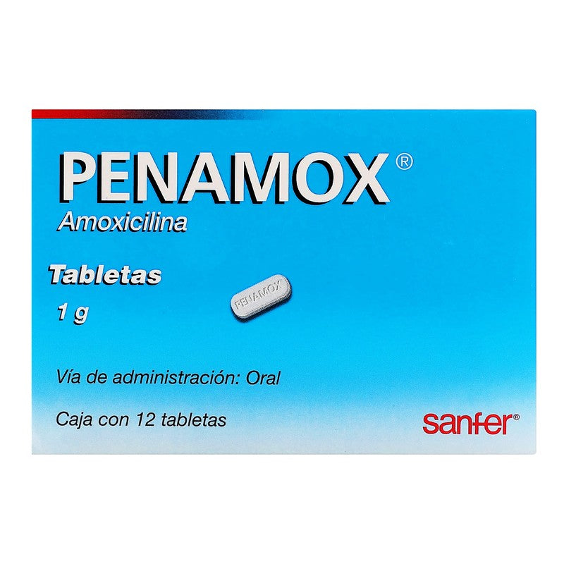 Penamox 1 G Tabletas 12 7501070635114