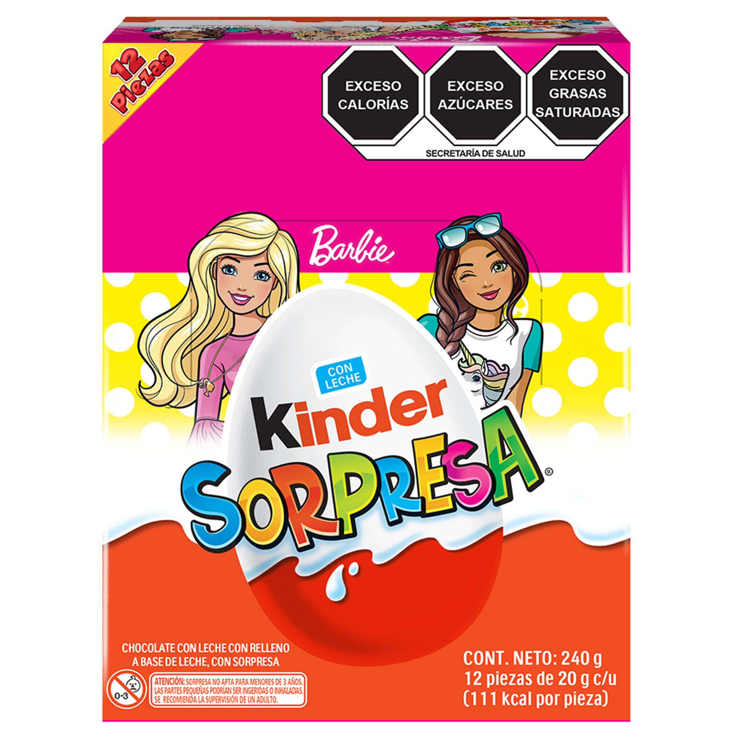 Chocolate Kinder Sorpresa Barbie Con 12-1