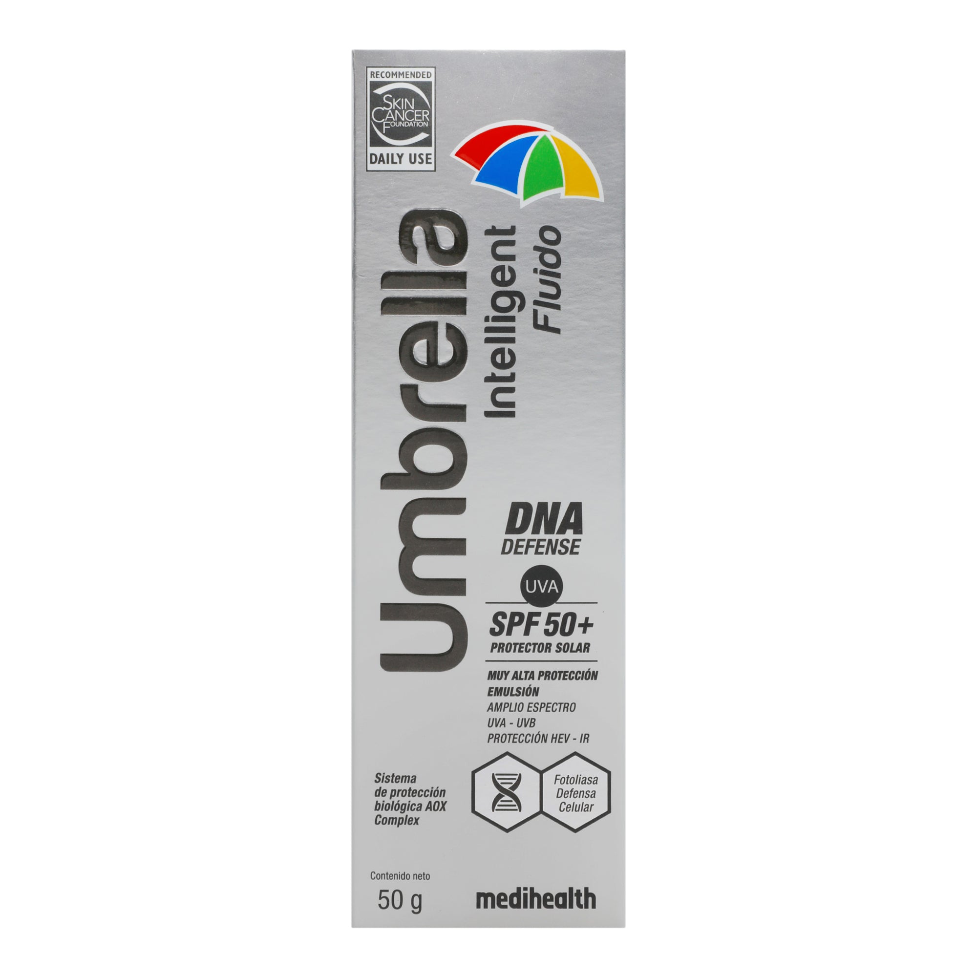 Bloqueador Umbrella Intelligent Fluido Spf 50 50 G-1