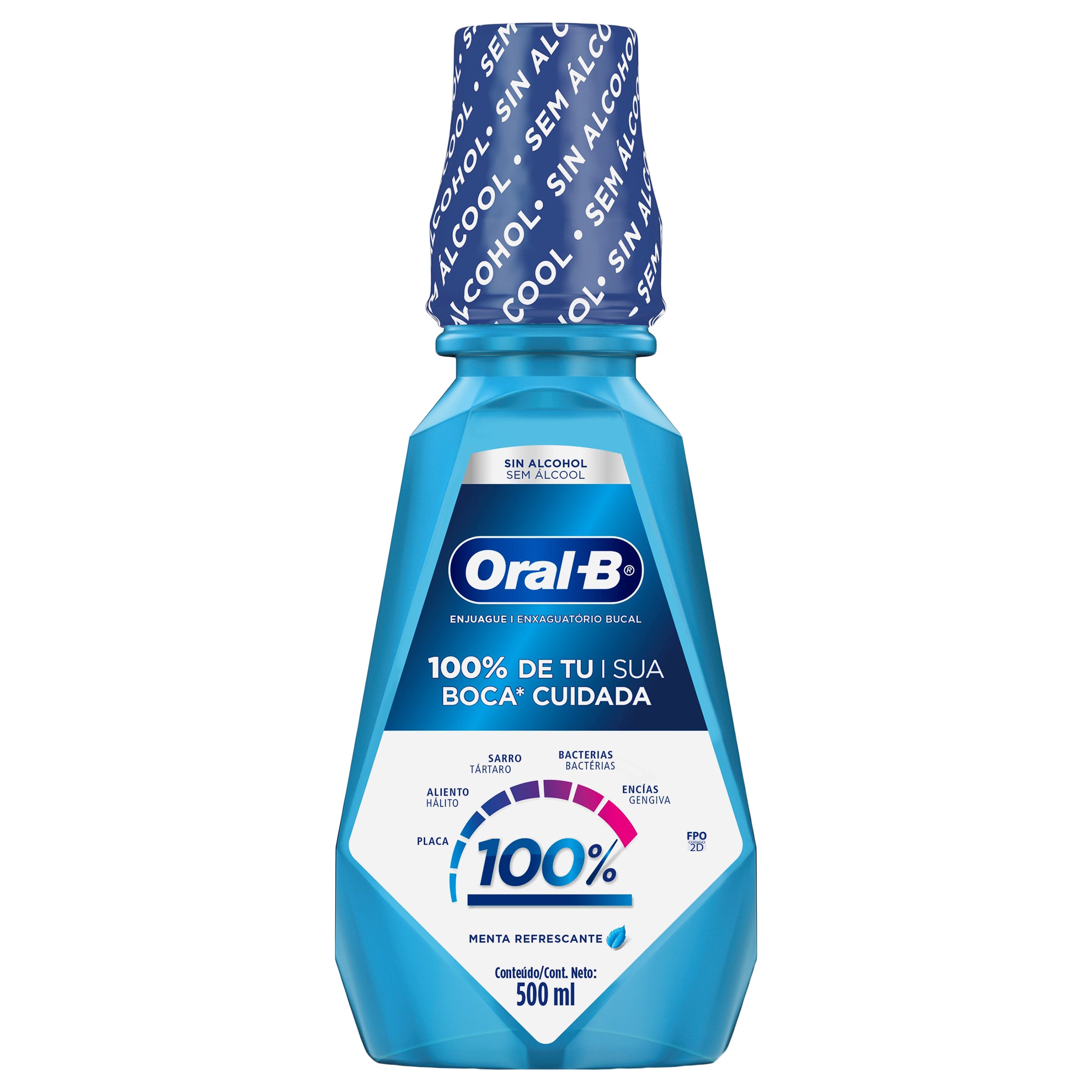 Enjuage Bucal Oral-B 100% Mta 500 Ml-1