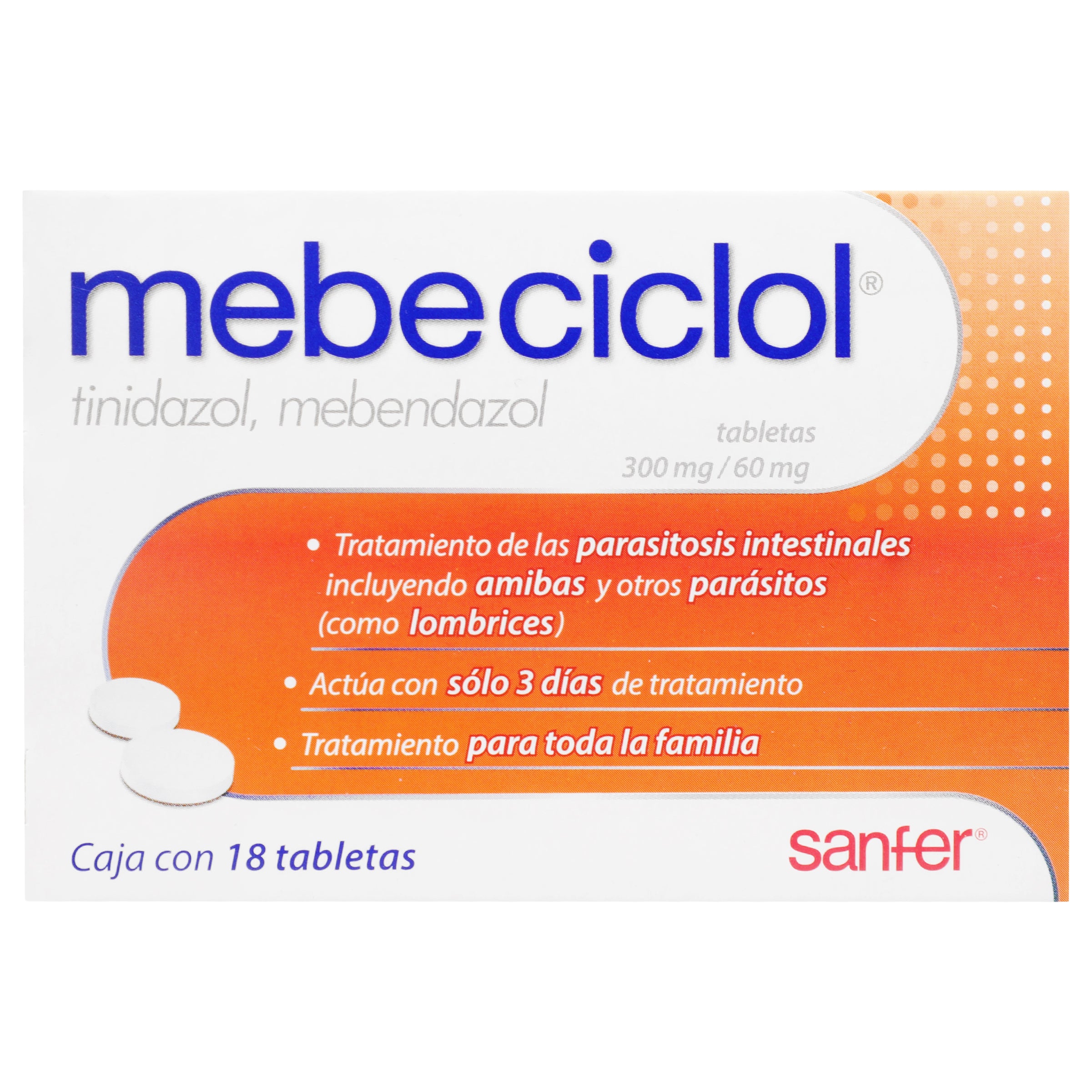 Mebeciclol 60/300 Mg Tabletas 18-1