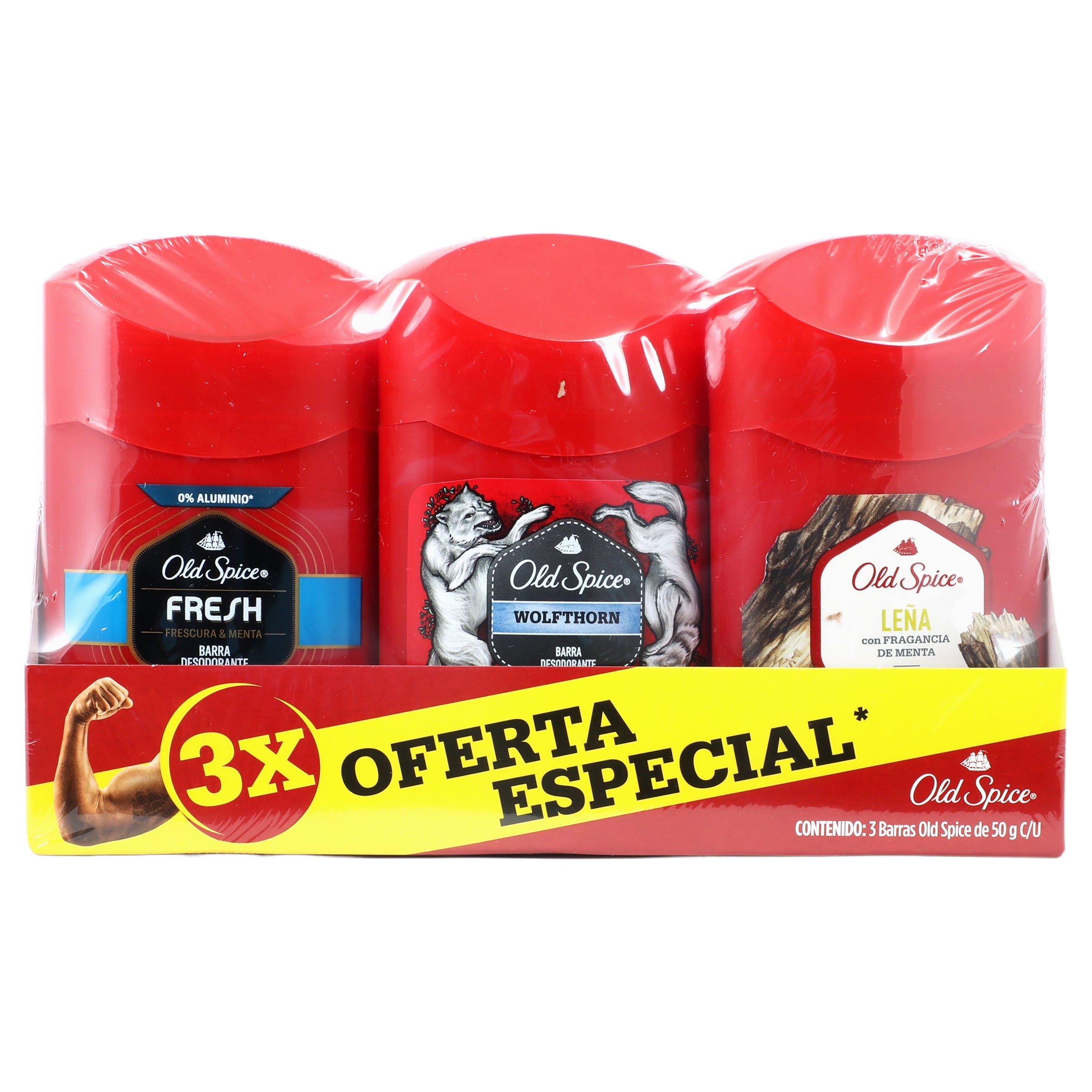 Desodorante Olds Fre+Leña+Wolf Stick 50 G-1