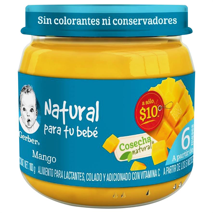 Gerber Segunada Etapa Pure Mango 100 G-1