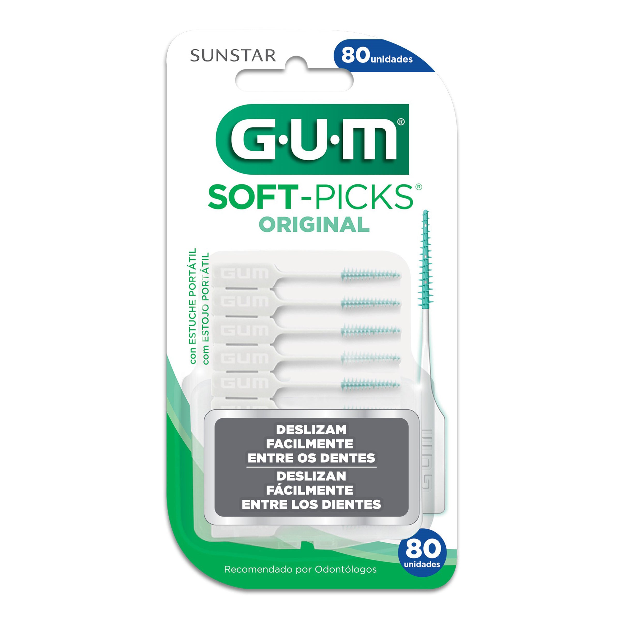 Palillos Gum Soft-Pick Original Con 80 Piezas-1