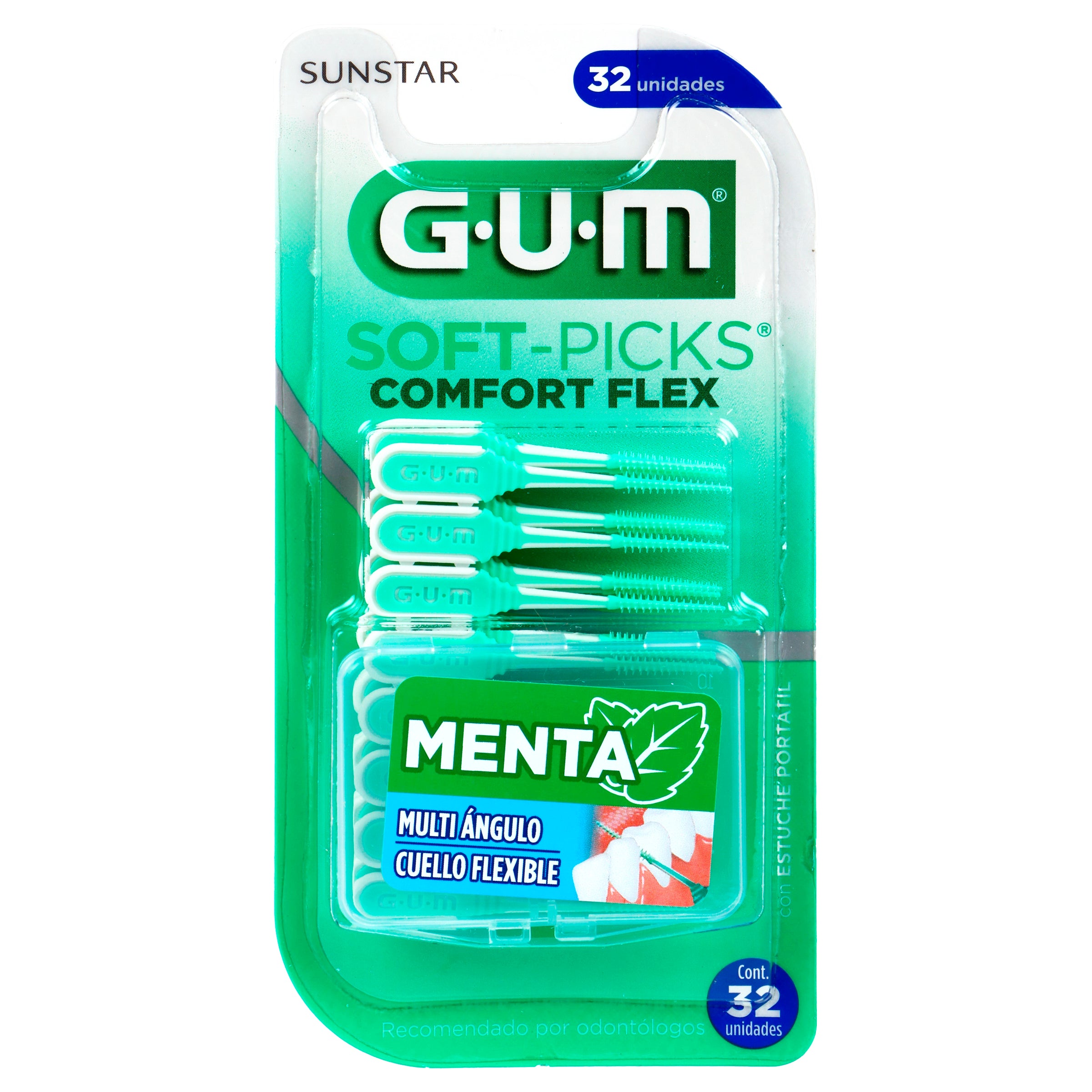 Palillos Gum Soft-Pick Menta Con 32 Piezas-1