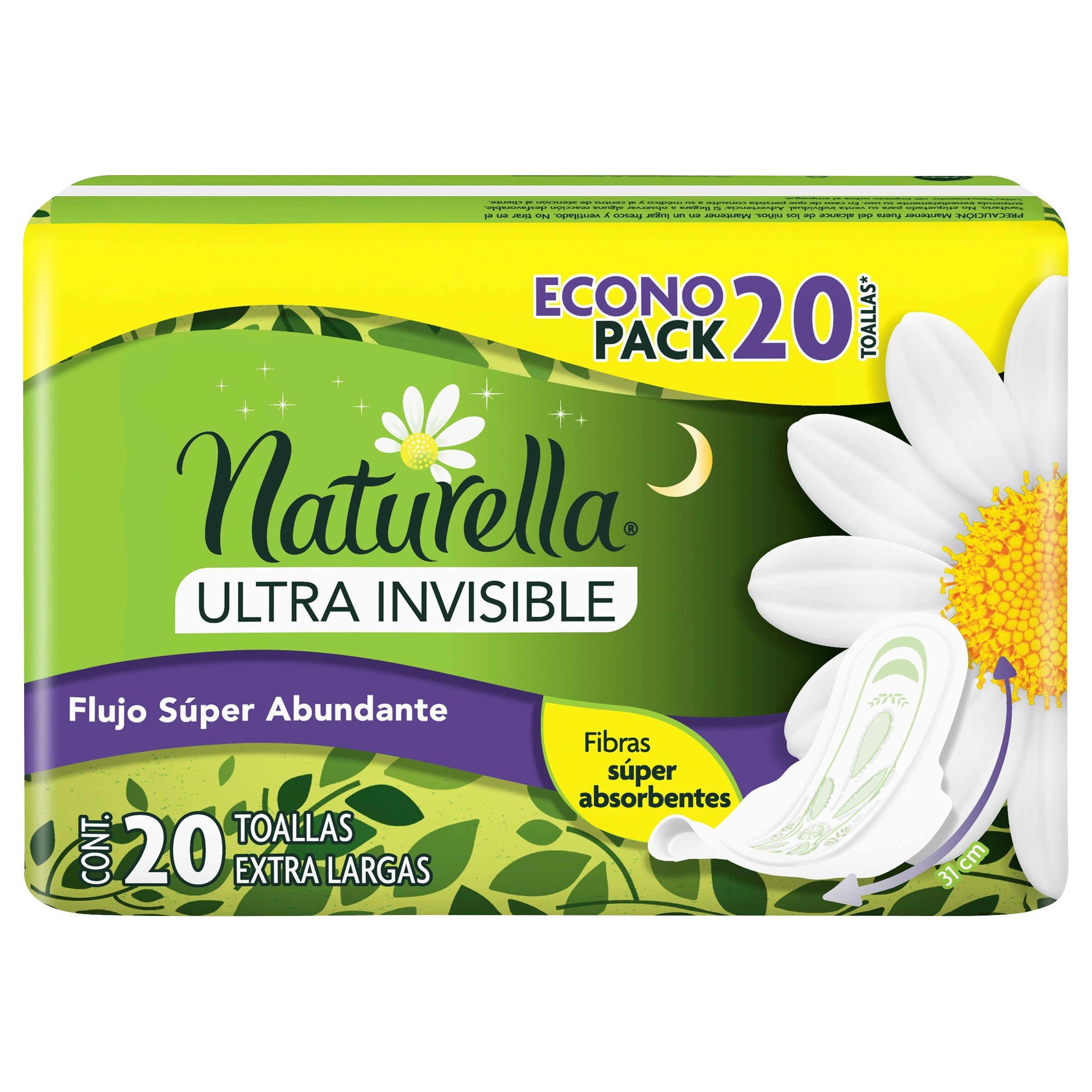 Toallas Sanitarias Naturella Ultra Invisible Flu-Ac Con 20 Piezas-1