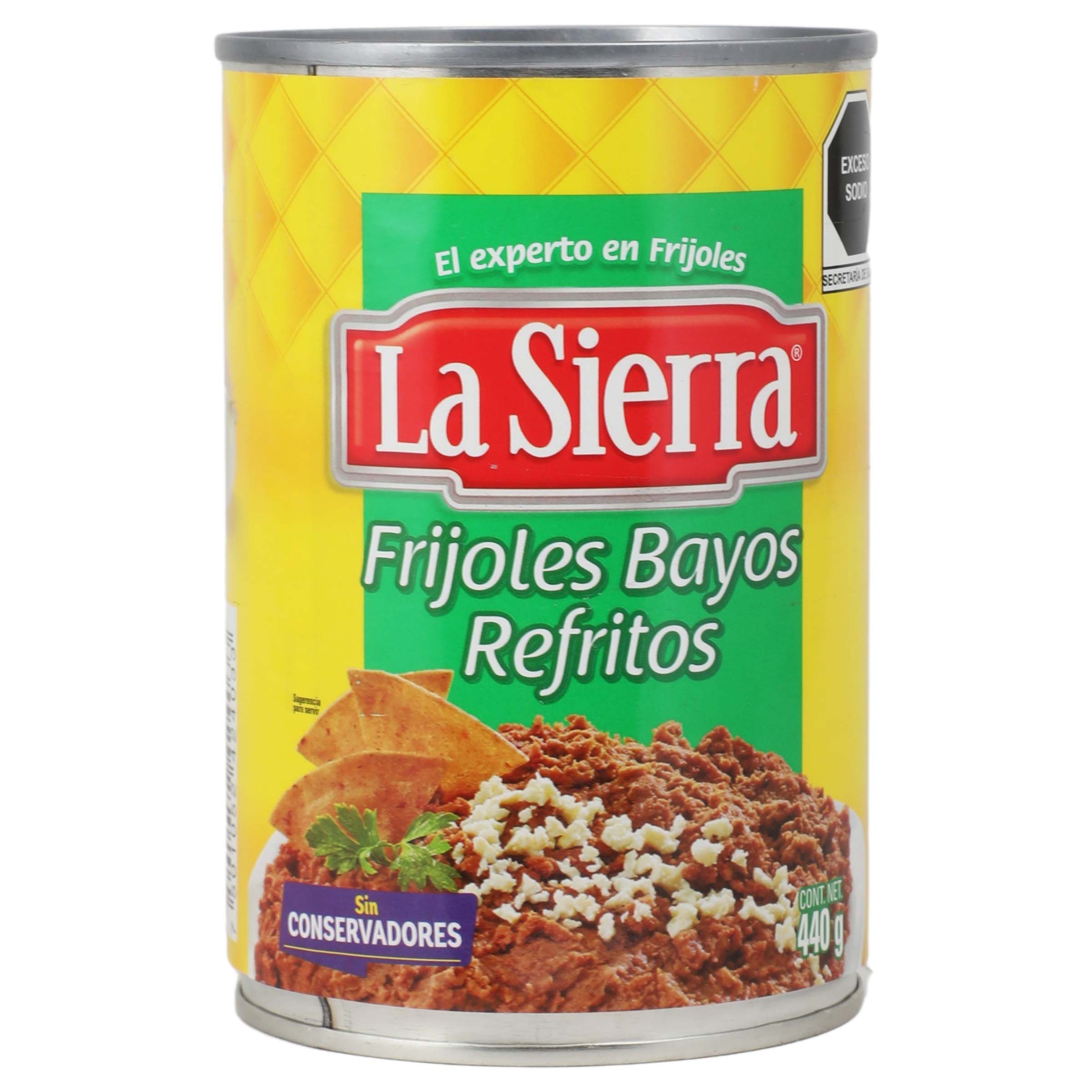 Frijoles Bayos Refritos 440 G La Sierra-1