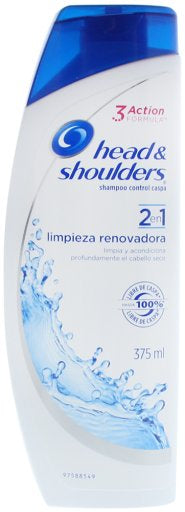 Shampoo  Head Shoulder Limpieza-Renovadora 2 En 1 375 Mililitros-1