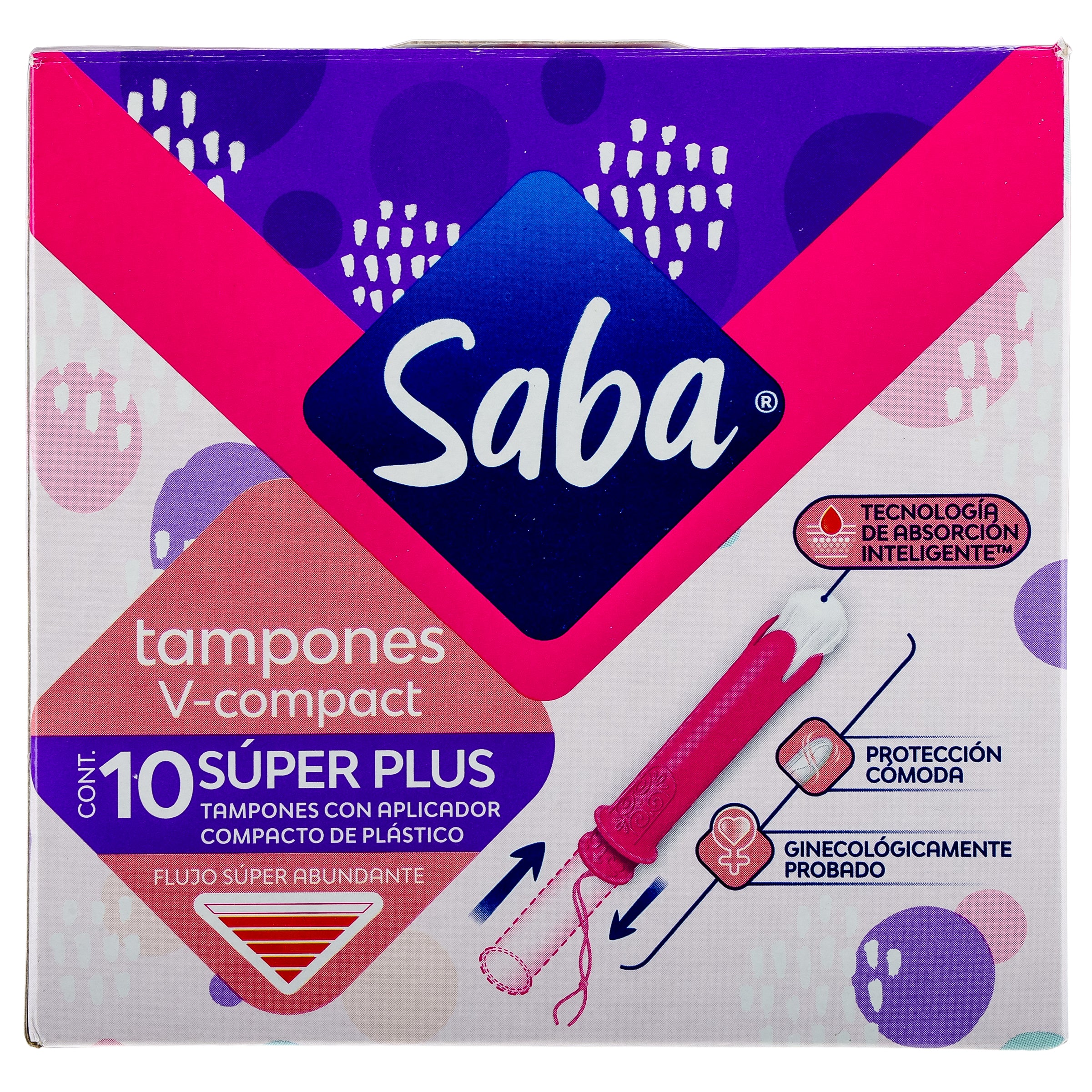 Tampones Saba Compac Super Plus Con 10 Piezas-1