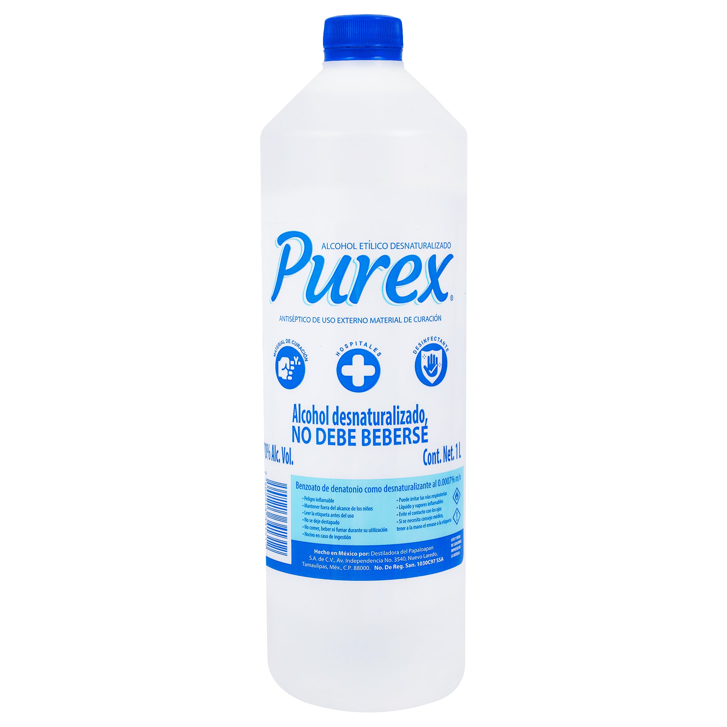 Alcohol Etilico Purex 70 1000 Mililitros-1