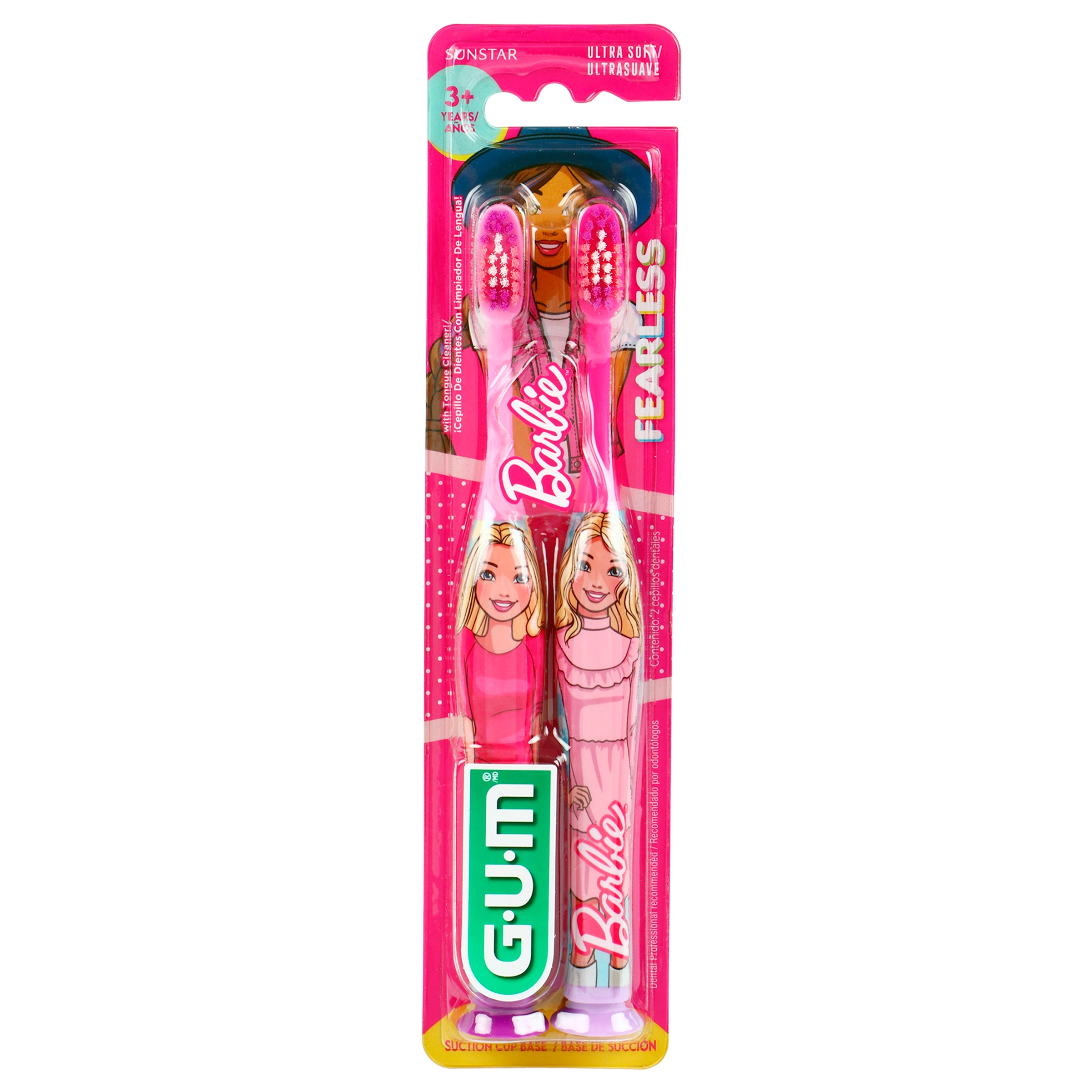 Cepillo Dental Gum Barbie Con 2-1