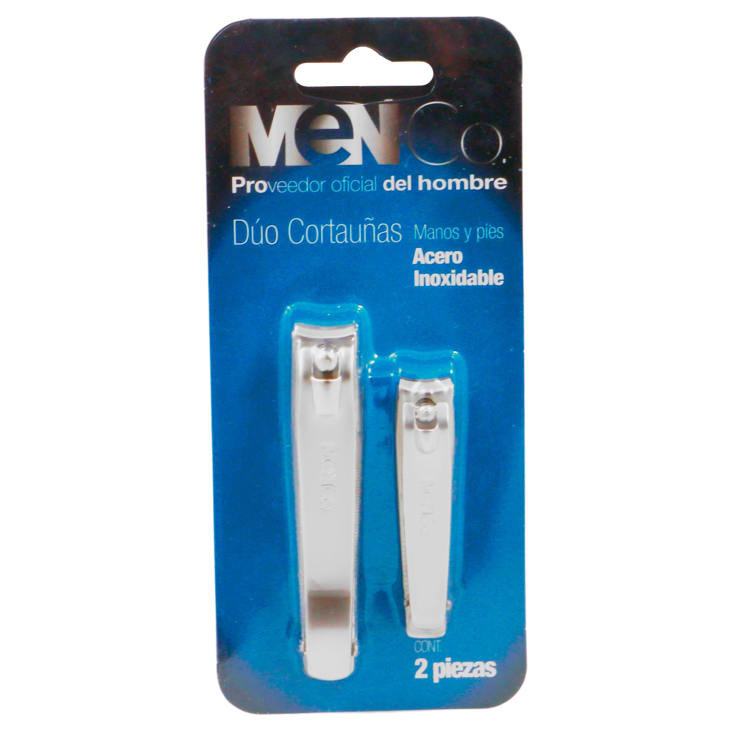 Corta Uñas Men Co Ace Inox Con 2 Piezas-1