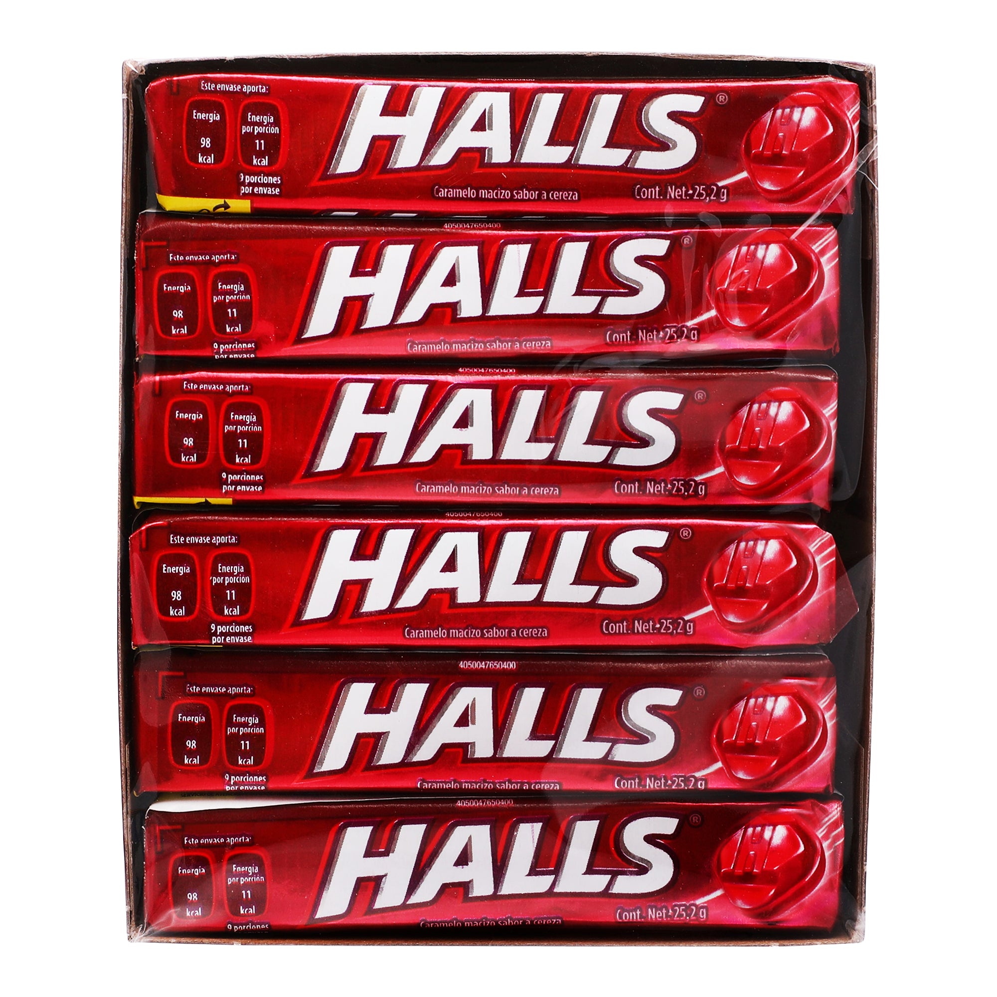 Exhibidor Pastillas Halls Cereza  Con 12 Pzas-1