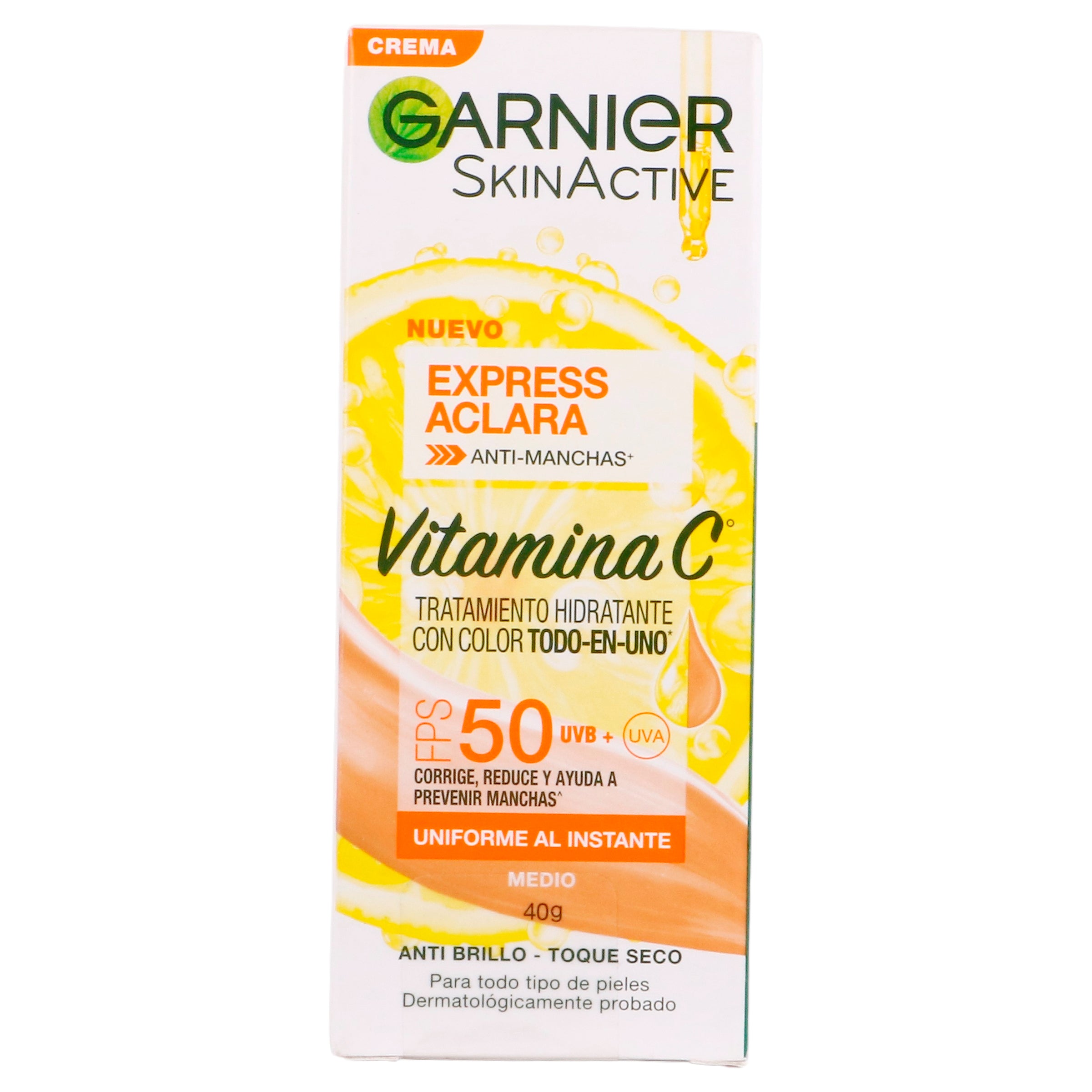 Crema Garnier Express Tono Medio Hidratante Con Color 40 G-1