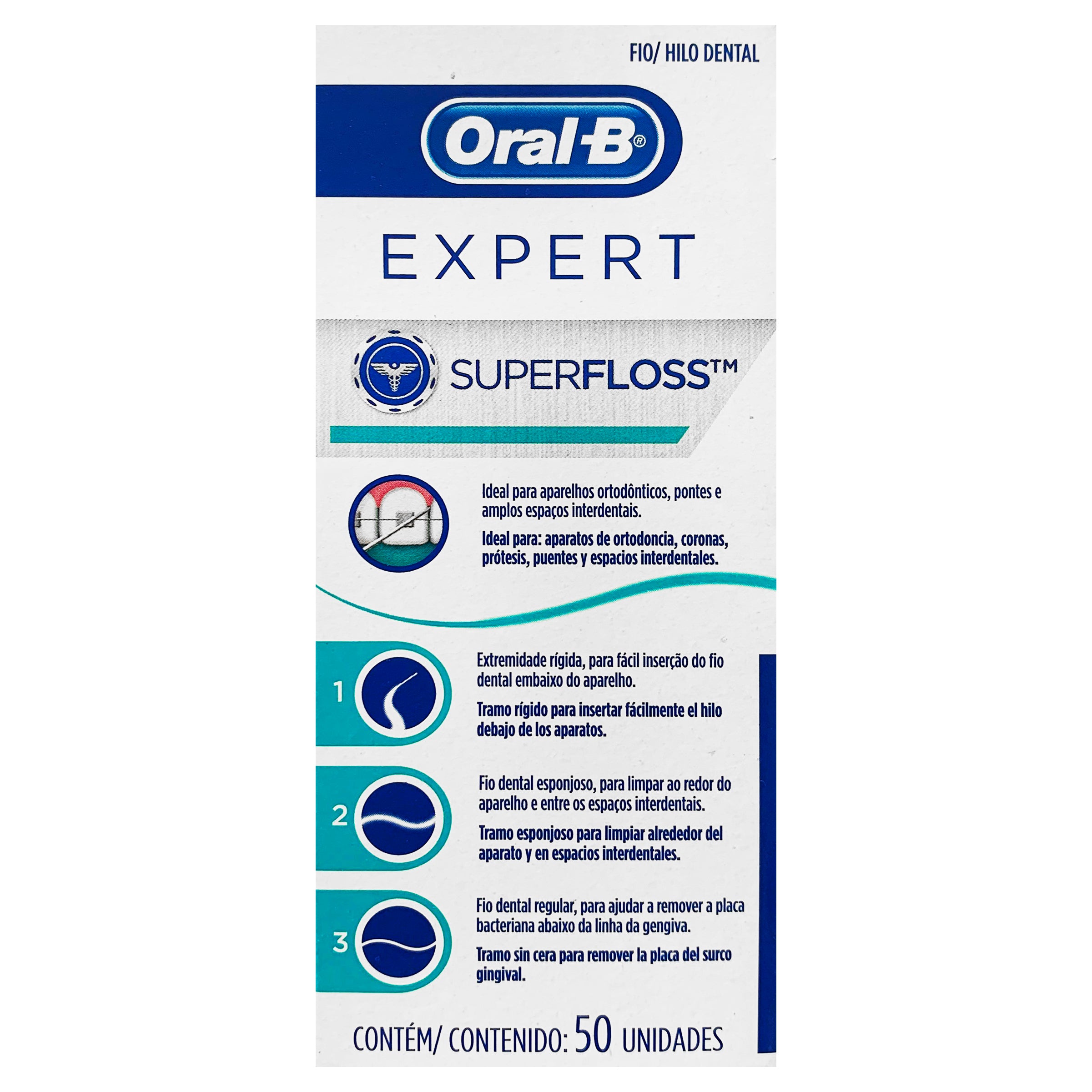 Hilodentaloral-B Super-Floss Con 50-1