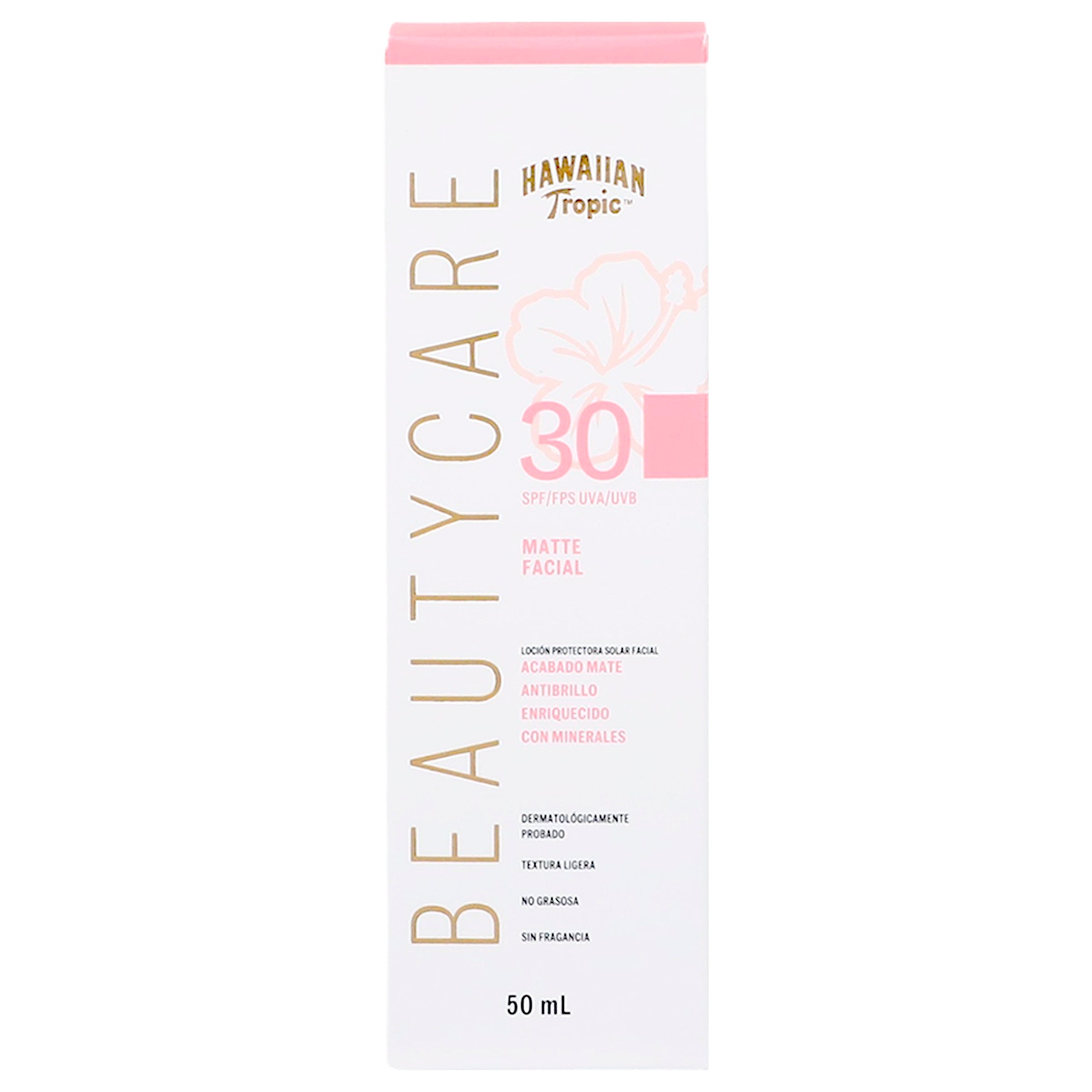 Bloqueador Hawaiian Beautycare Fps 30 Matte Facial 50 Ml-1