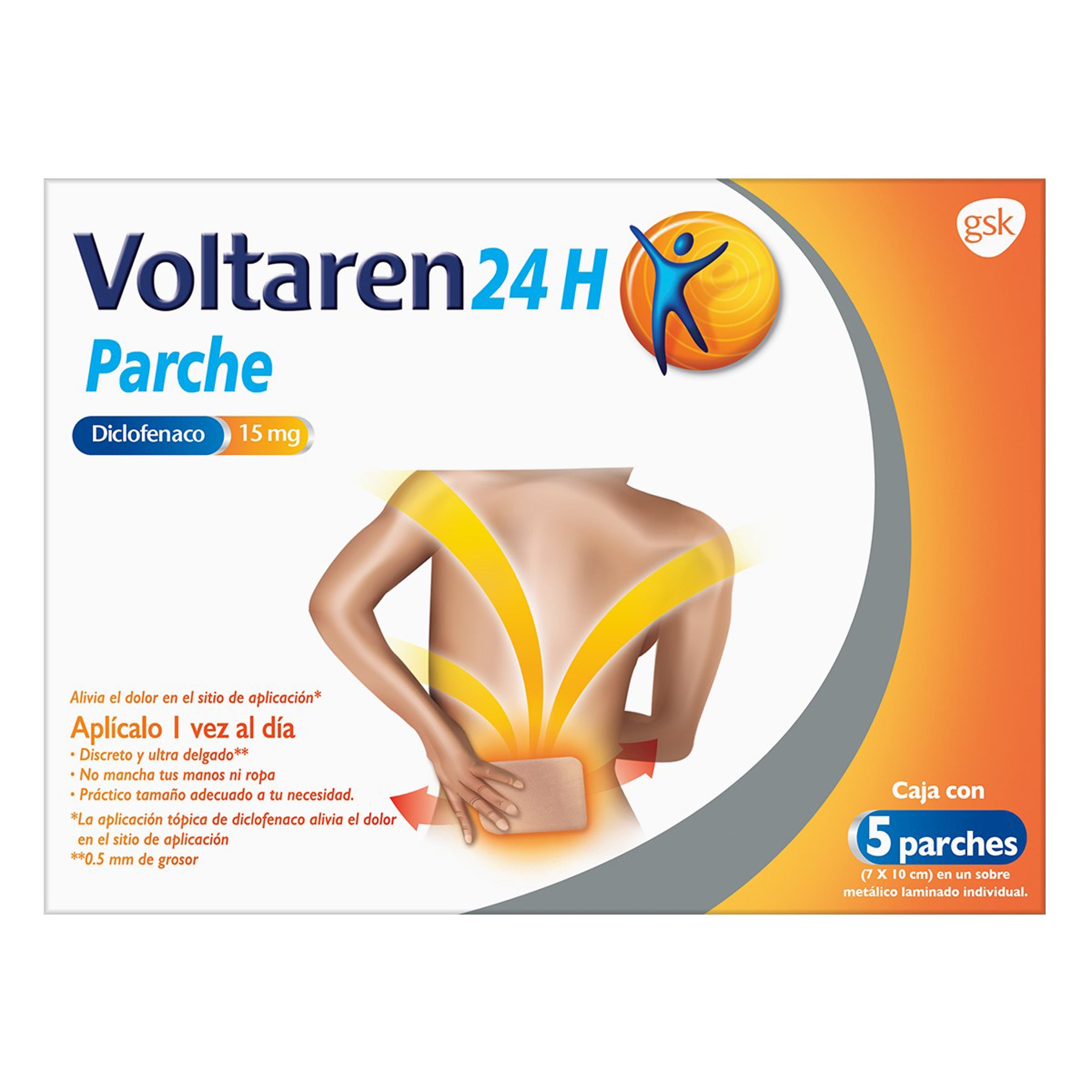 Voltaren 24 Horas 15 Mg  Con 5 Parches-1