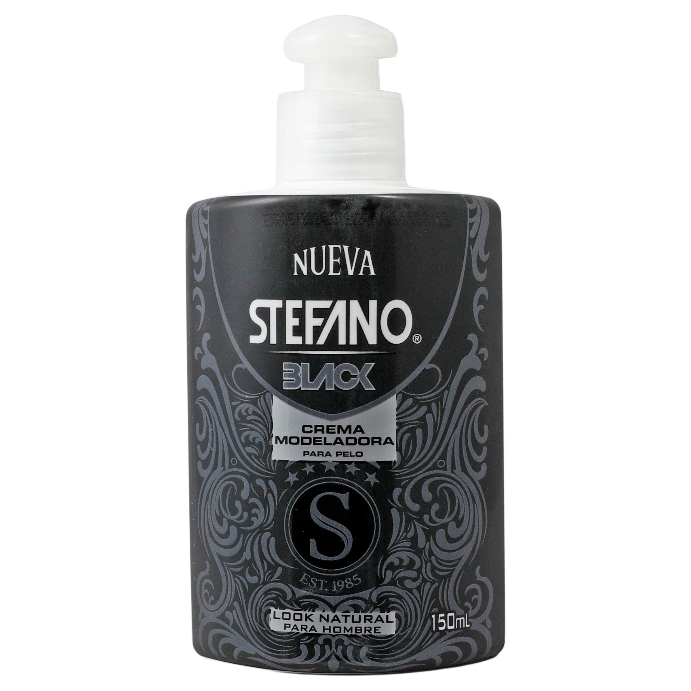 Crema Para Peinar Stefano Black M-Pel Hombre 150Ml-1