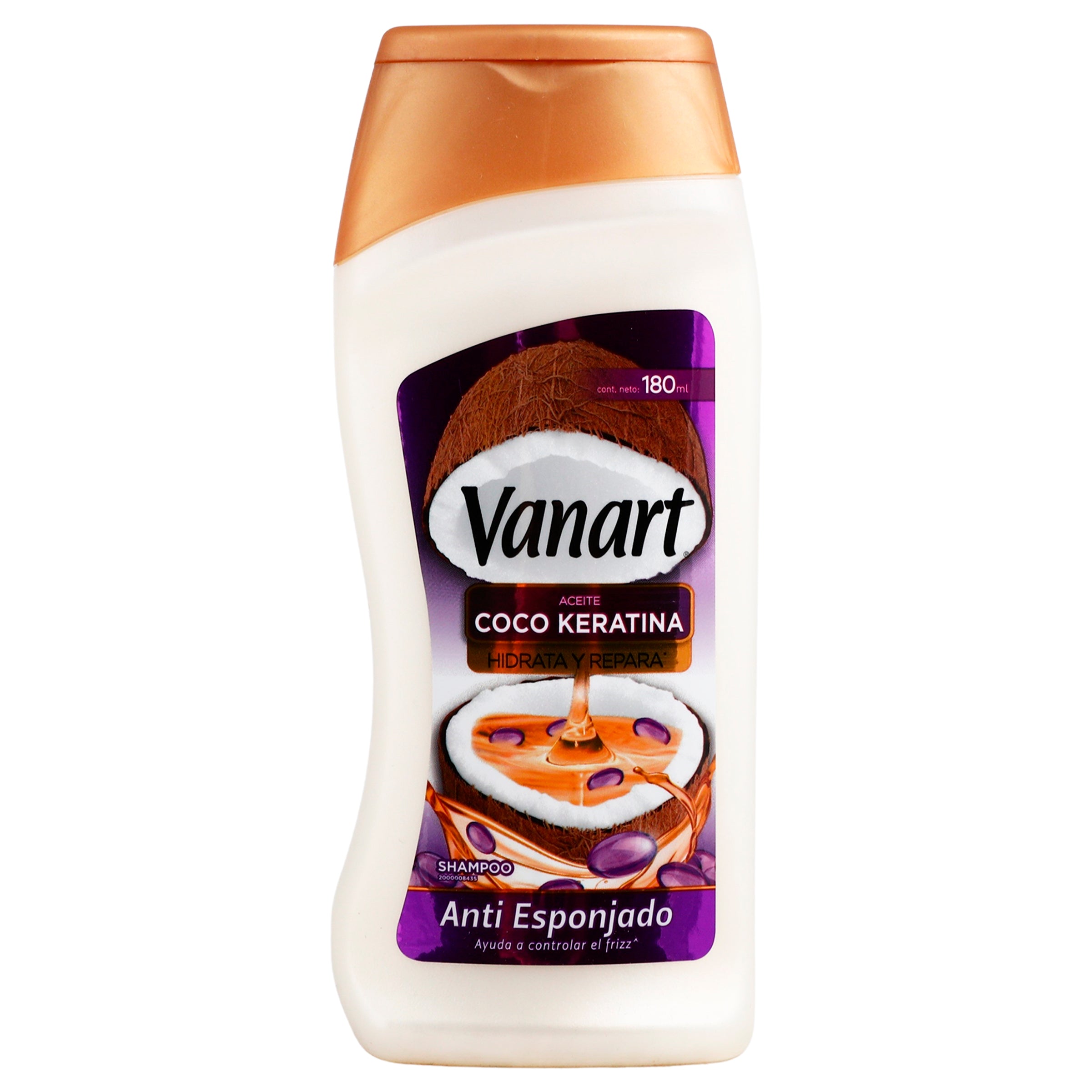 Shampoo Vanart Anti Espon Aceite Coco 180 Ml-1