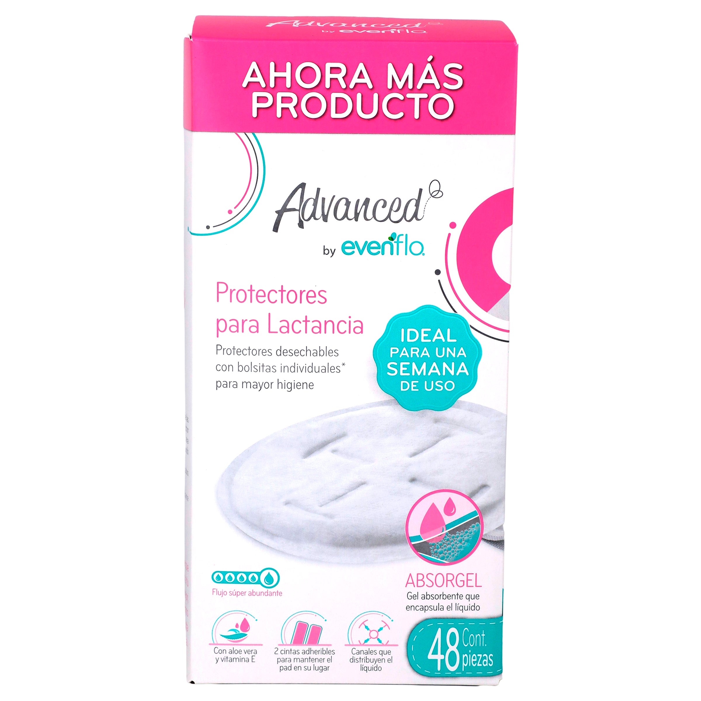 Protector Lactancia Evenflo Absorgel Con 48 Piezas-1