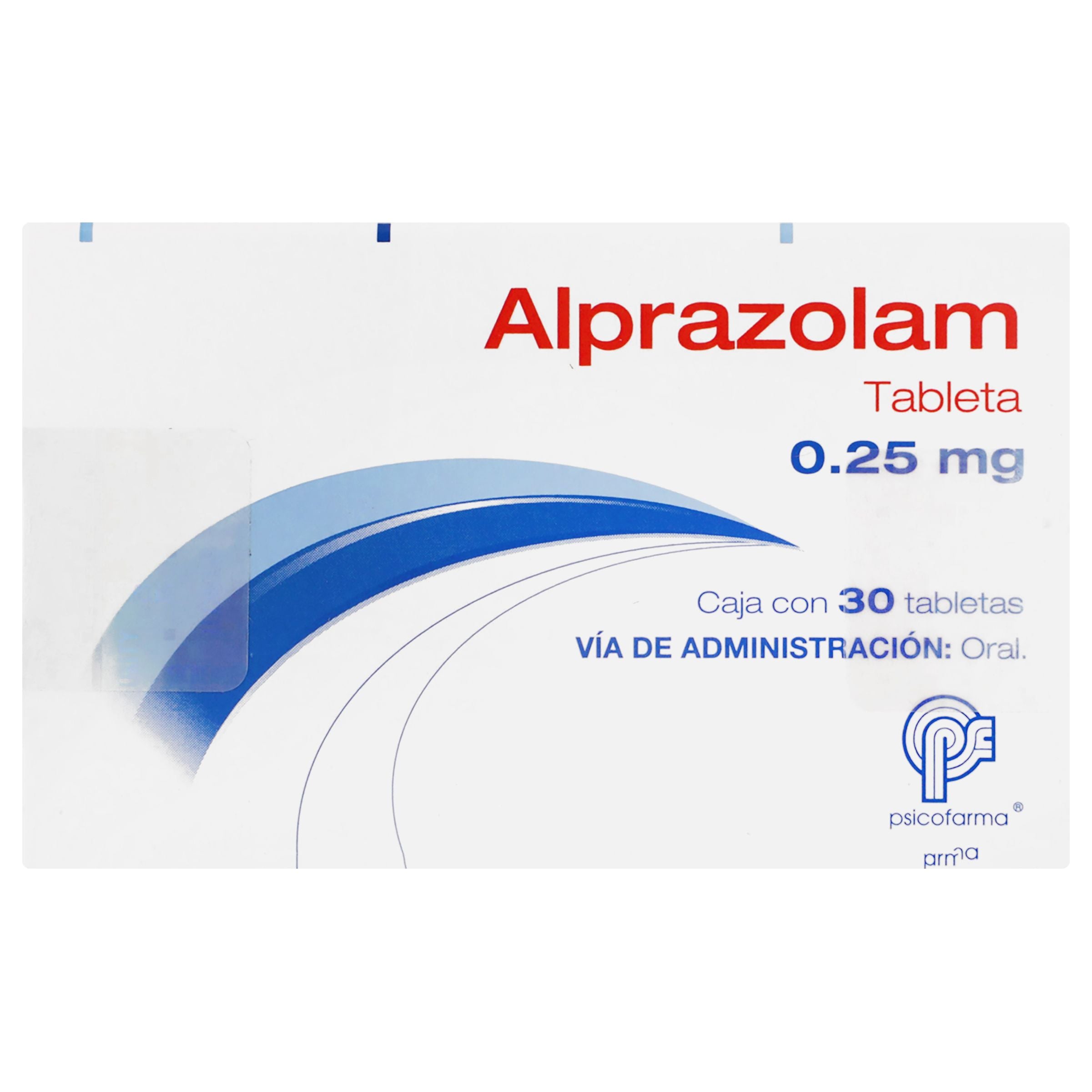 Alprazolam 0.25 Mg Con 30 Tabletas-1