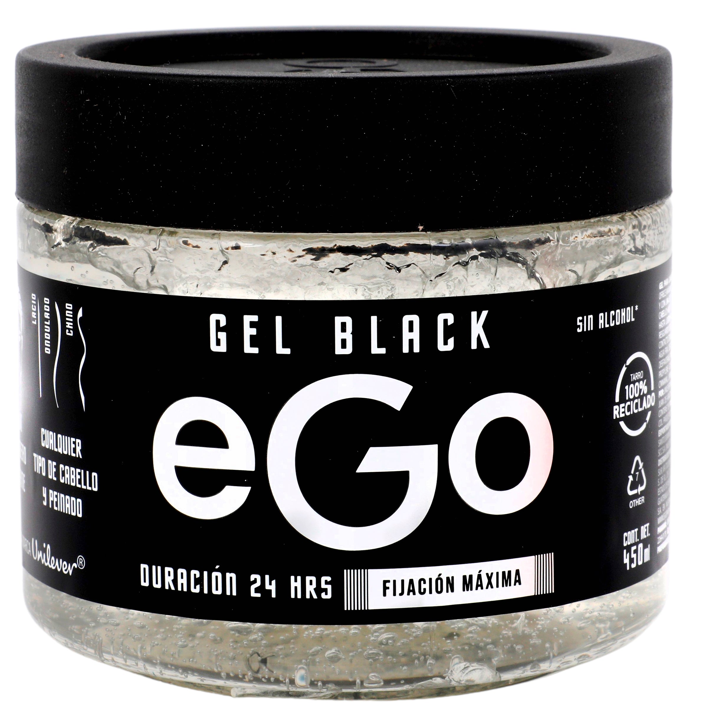 Gel Ego Black 24Hr Fij-Max 450 Ml-1