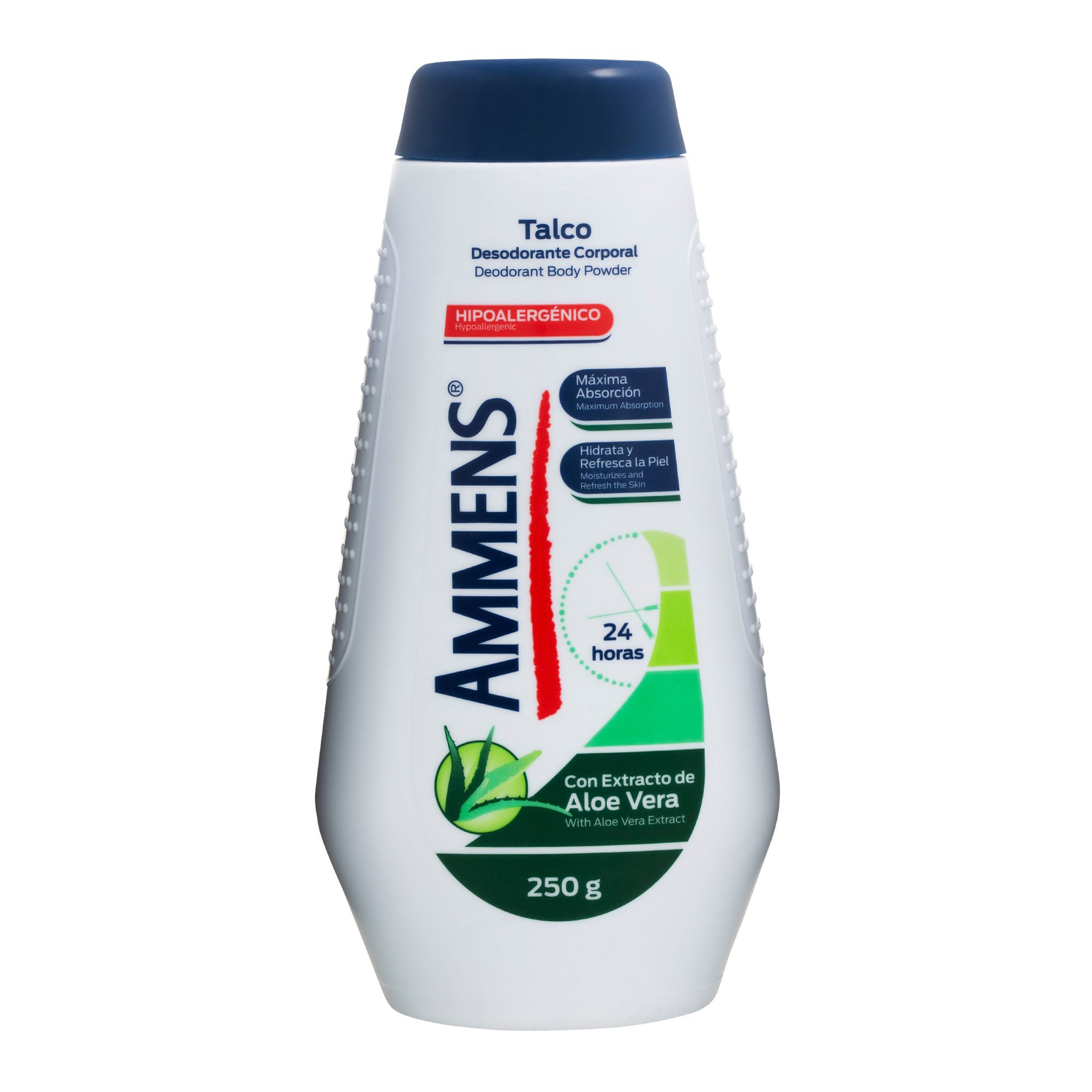 Talco Ammens Desodorante Corporal Con Aloe 250 G-1