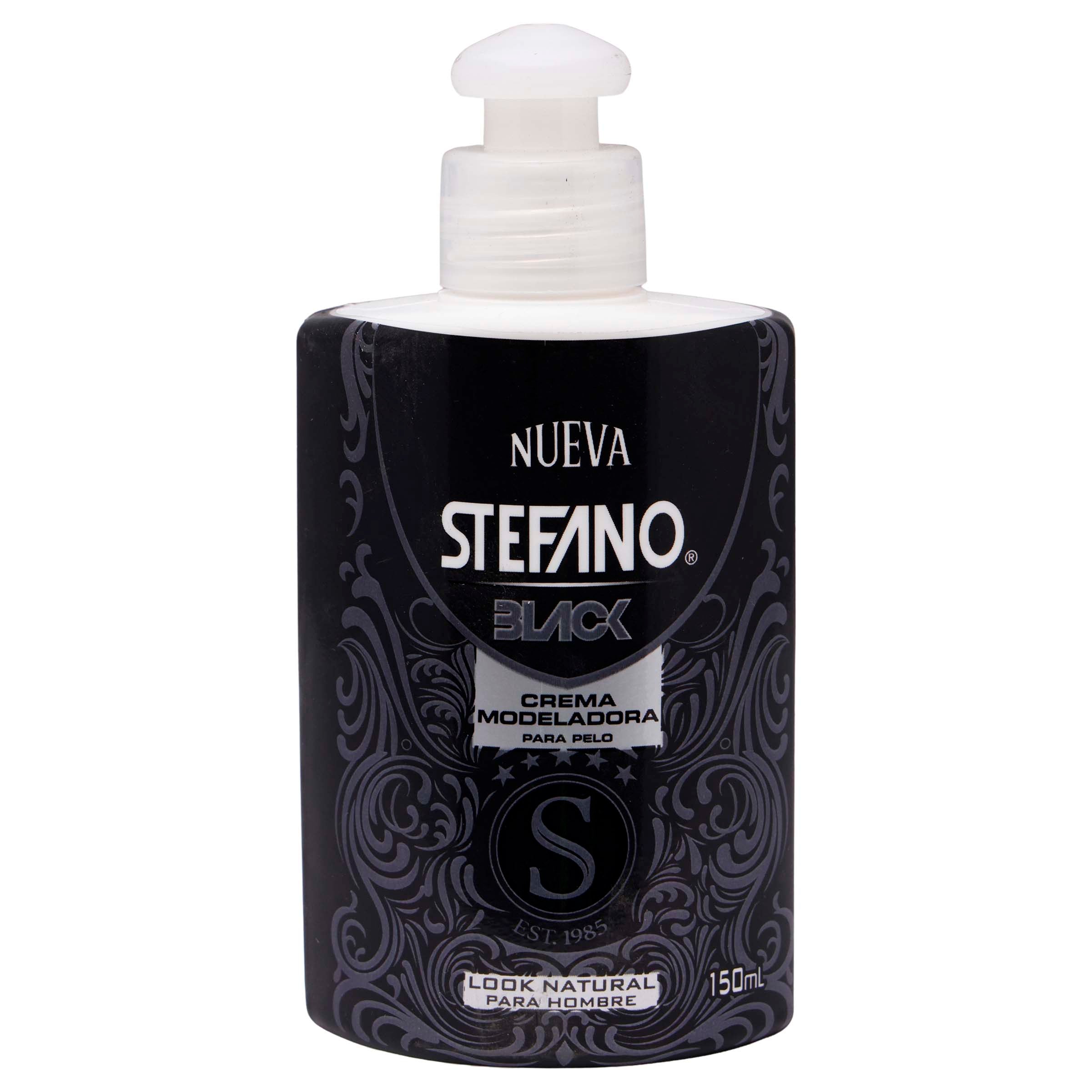 Crema Para Peinar Stefano Black M-Pel Hombre 150Ml-2