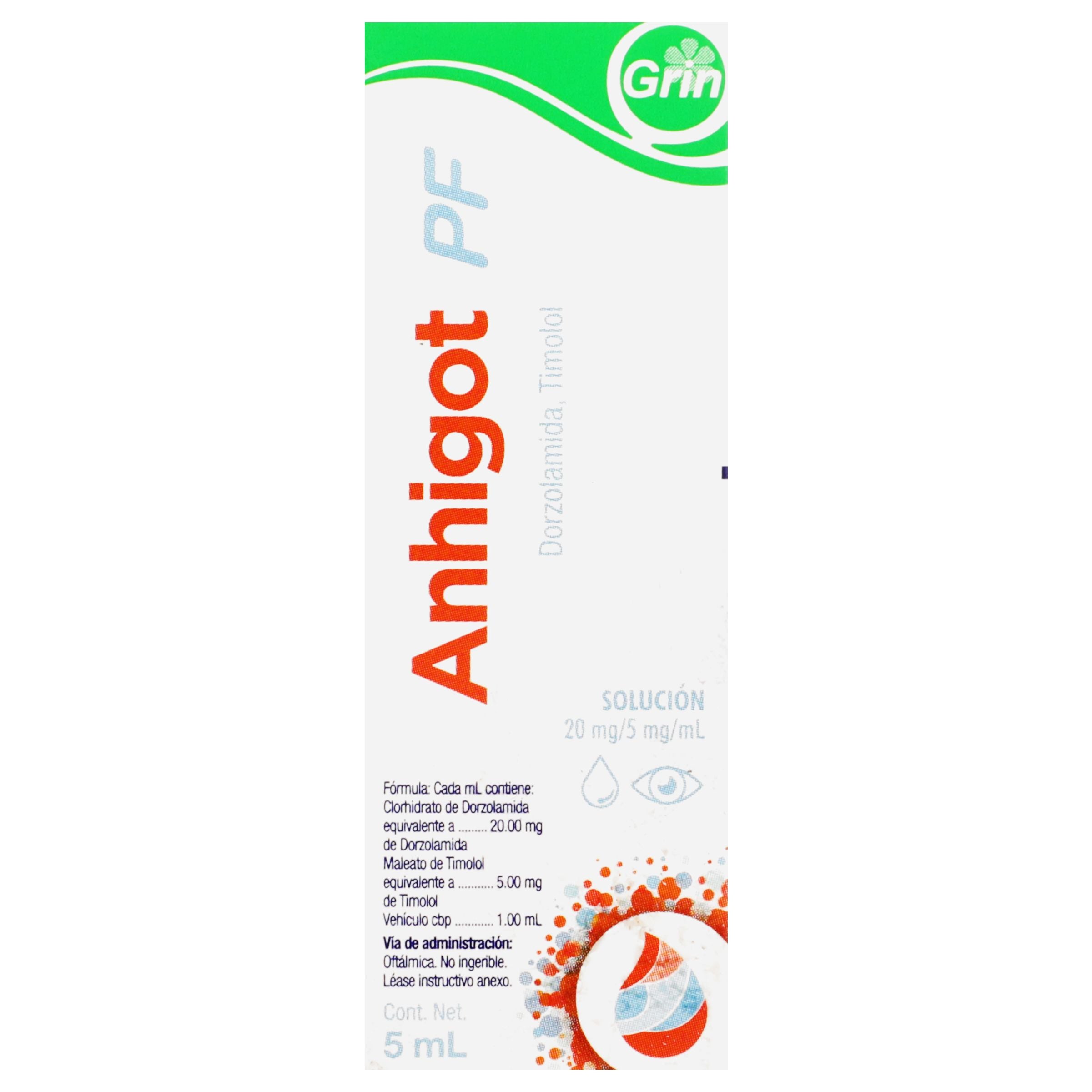 Anhigot Pf Solucion Oftalmica Frasco Gotero De 5 Ml-1