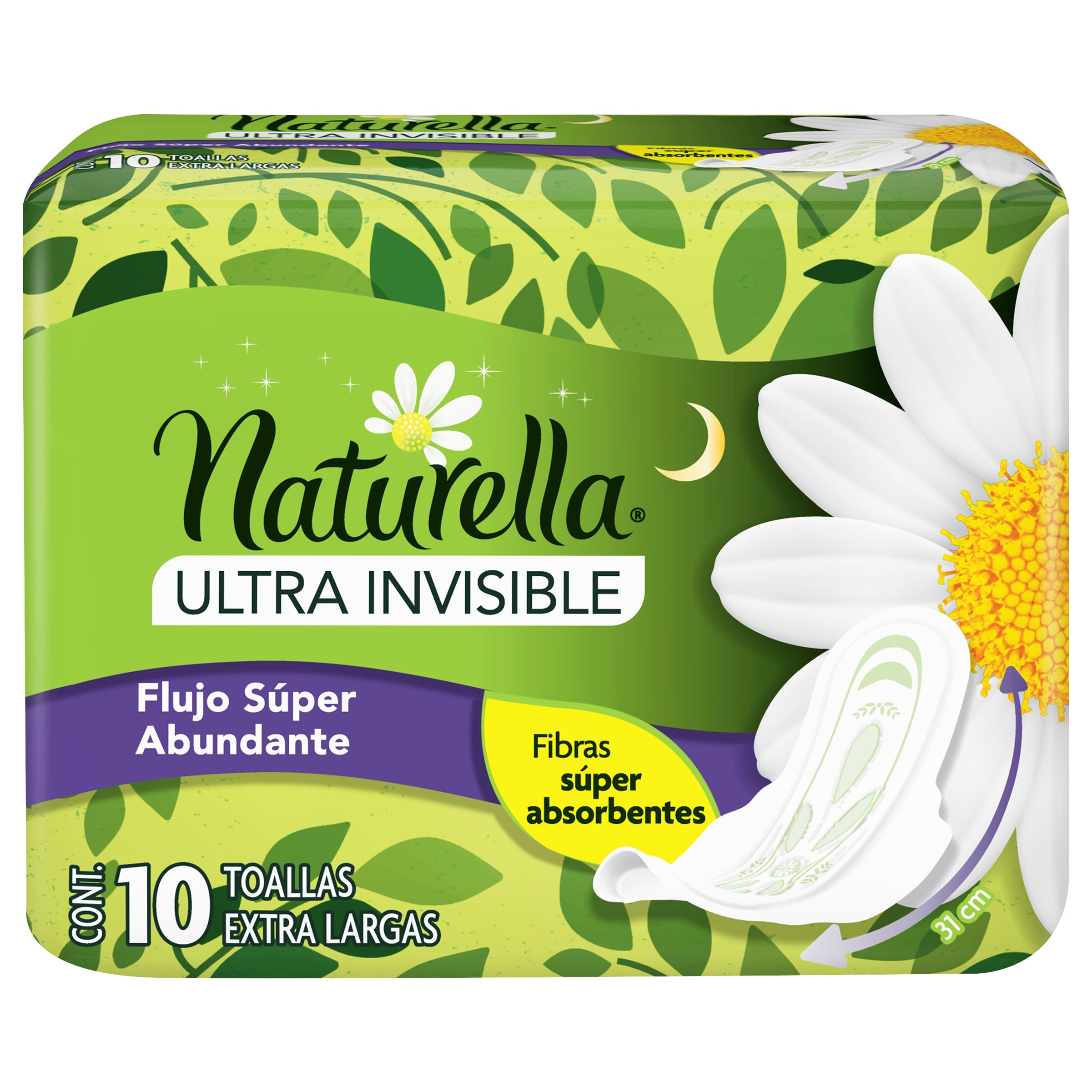 Toallas Sanitarias Natural Ultra Invisible Flujo Abundante Con 10 Piezas-1