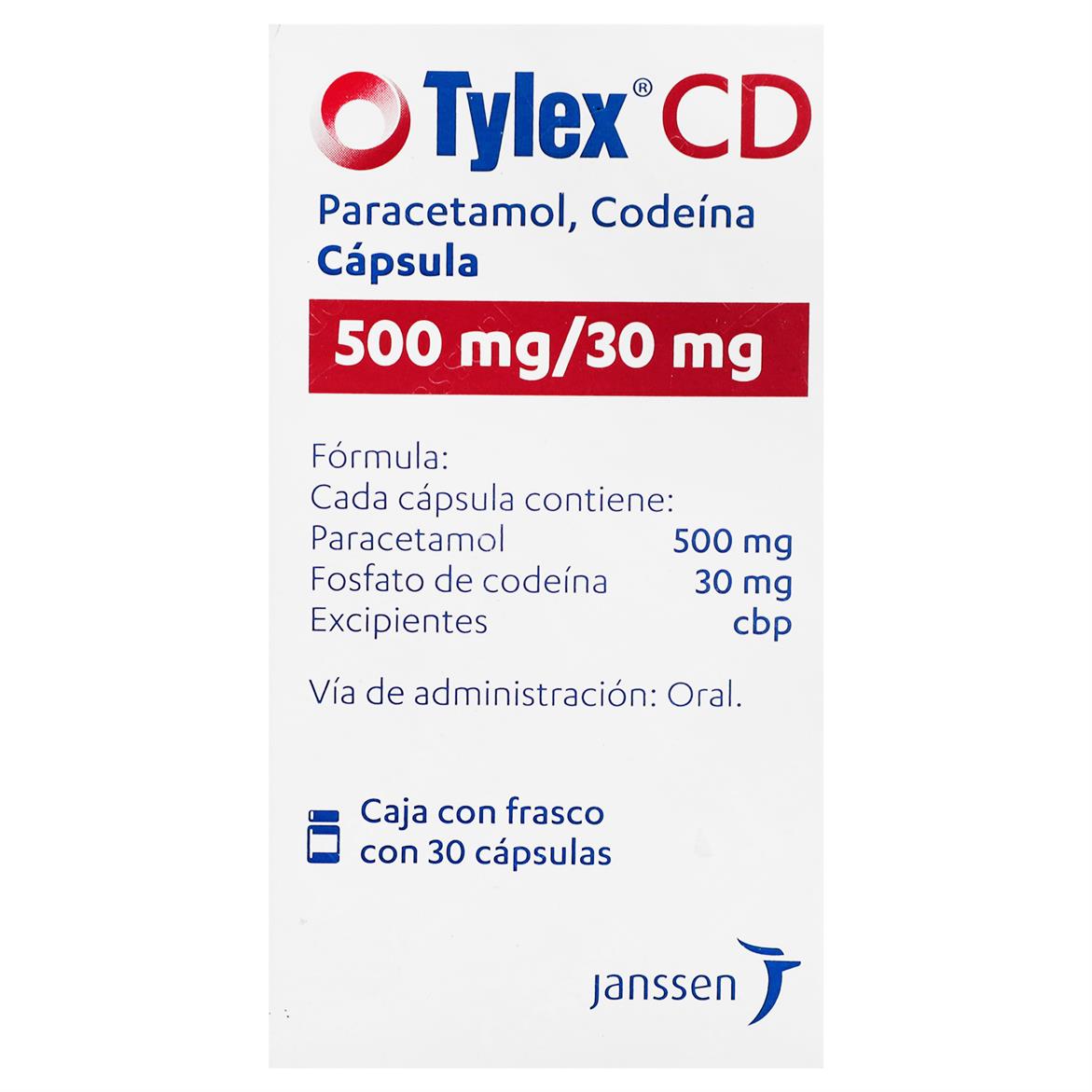 Tylex-Cd 500/30 Mg Con 30 Capsulas-1