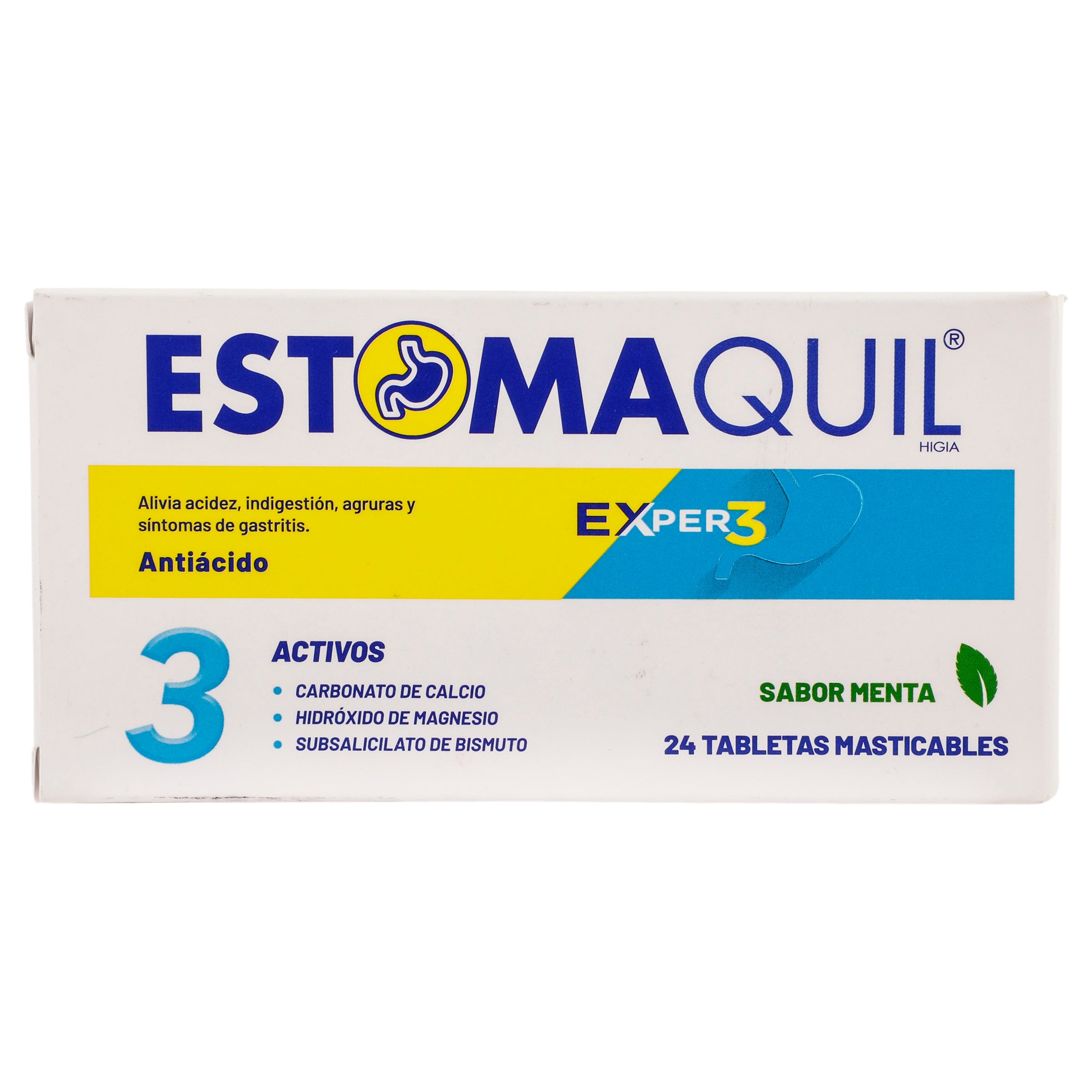 Estomaquil Exper3 Con 24 Tabletas Masticables Menta-1