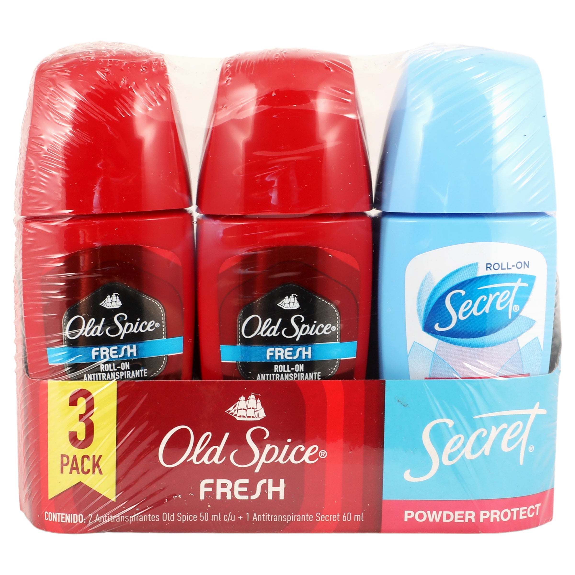 Desodorante Old Spice Con 2+1 Secret 60 Ml-1