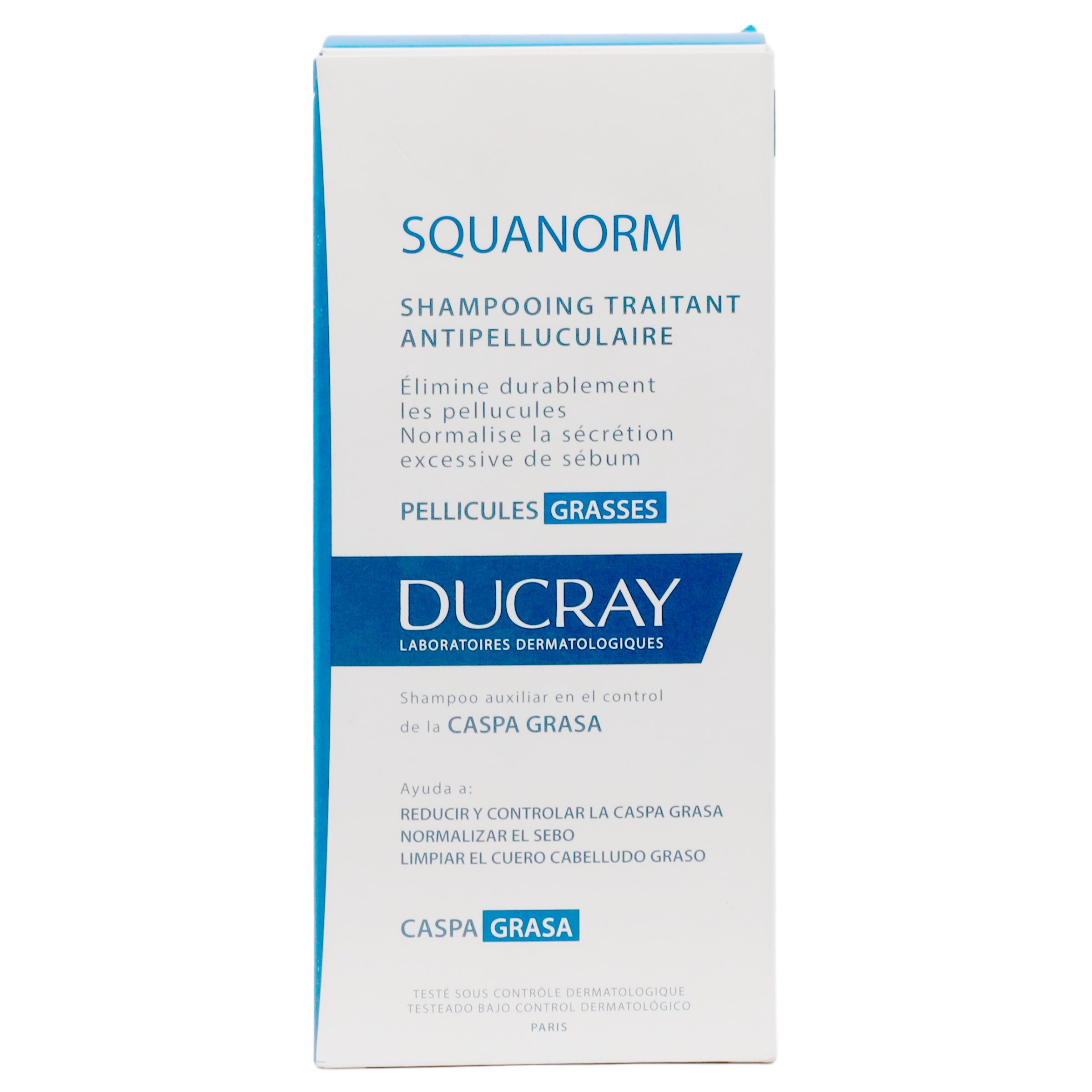 Shampoo Ducray Squanorm Control De La Caspa Grasa 200 Ml-1